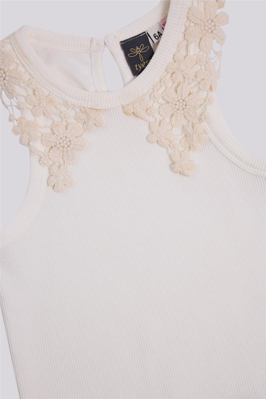 Tyess Kız Çocuk Ekru AtletTyess Kız Çocuk Ekru Atlet