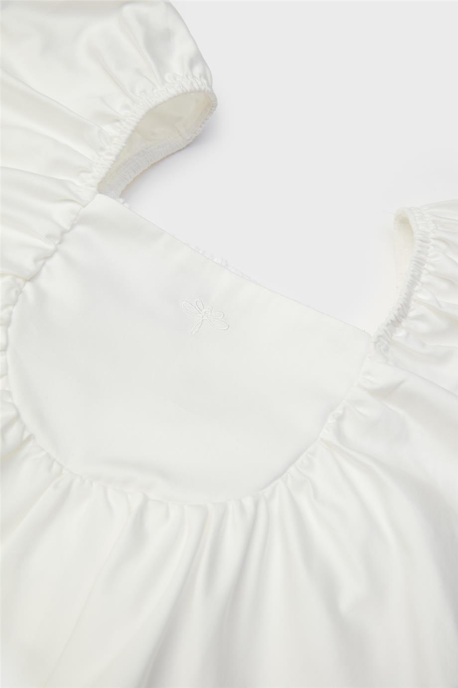 Tyess Kız Çocuk Ekru Bluz