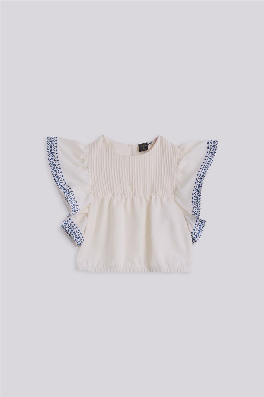 Tyess Girl Ecru BlouseTyess Girl Ecru Blouse