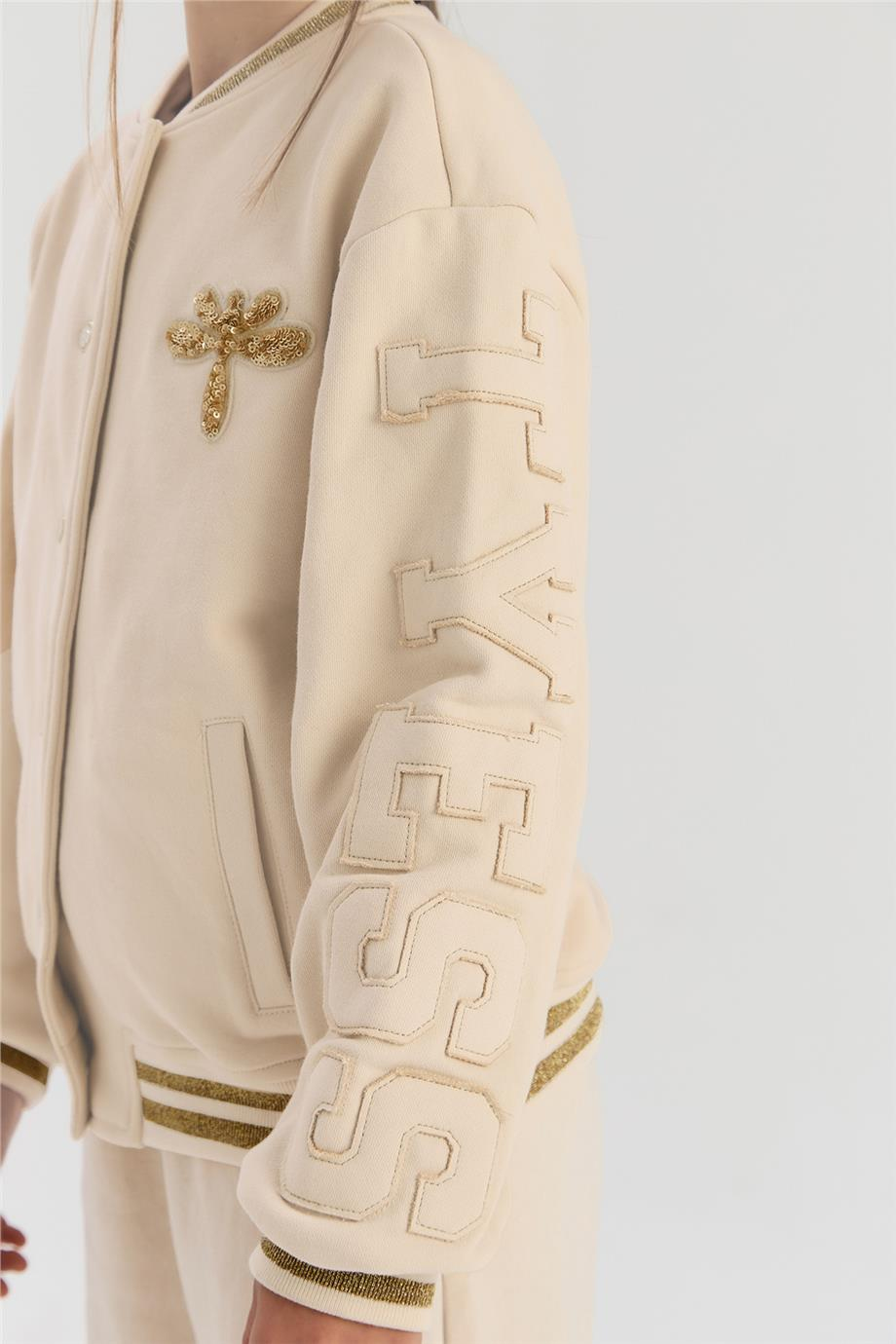 Tyess Kız Çocuk Ekru CeketTyess Kız Çocuk Ekru Ceket