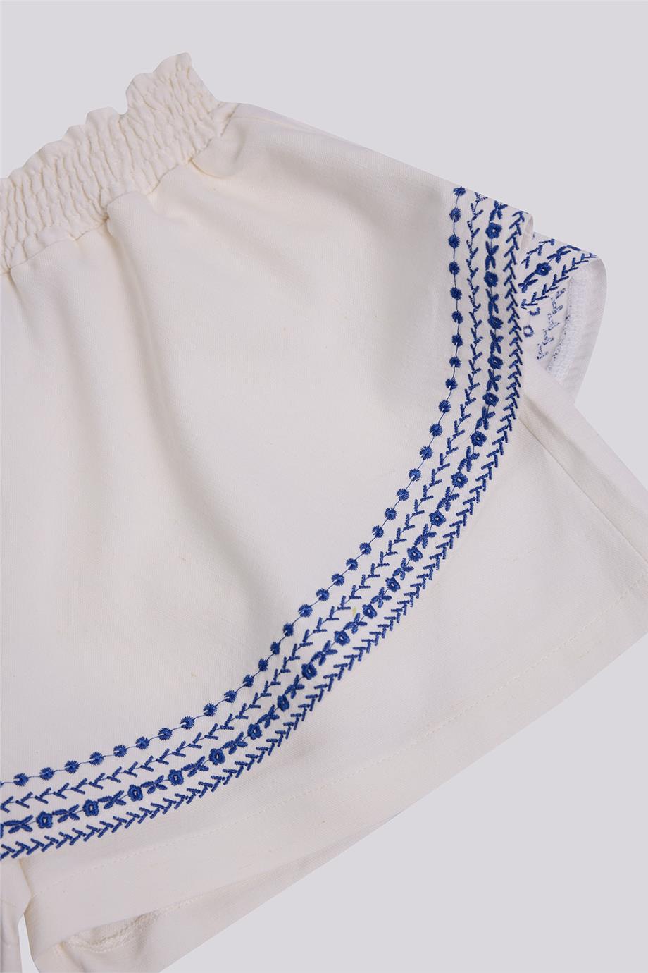 Tyess Kız Çocuk Ekru ŞortTyess Kız Çocuk Ekru Şort