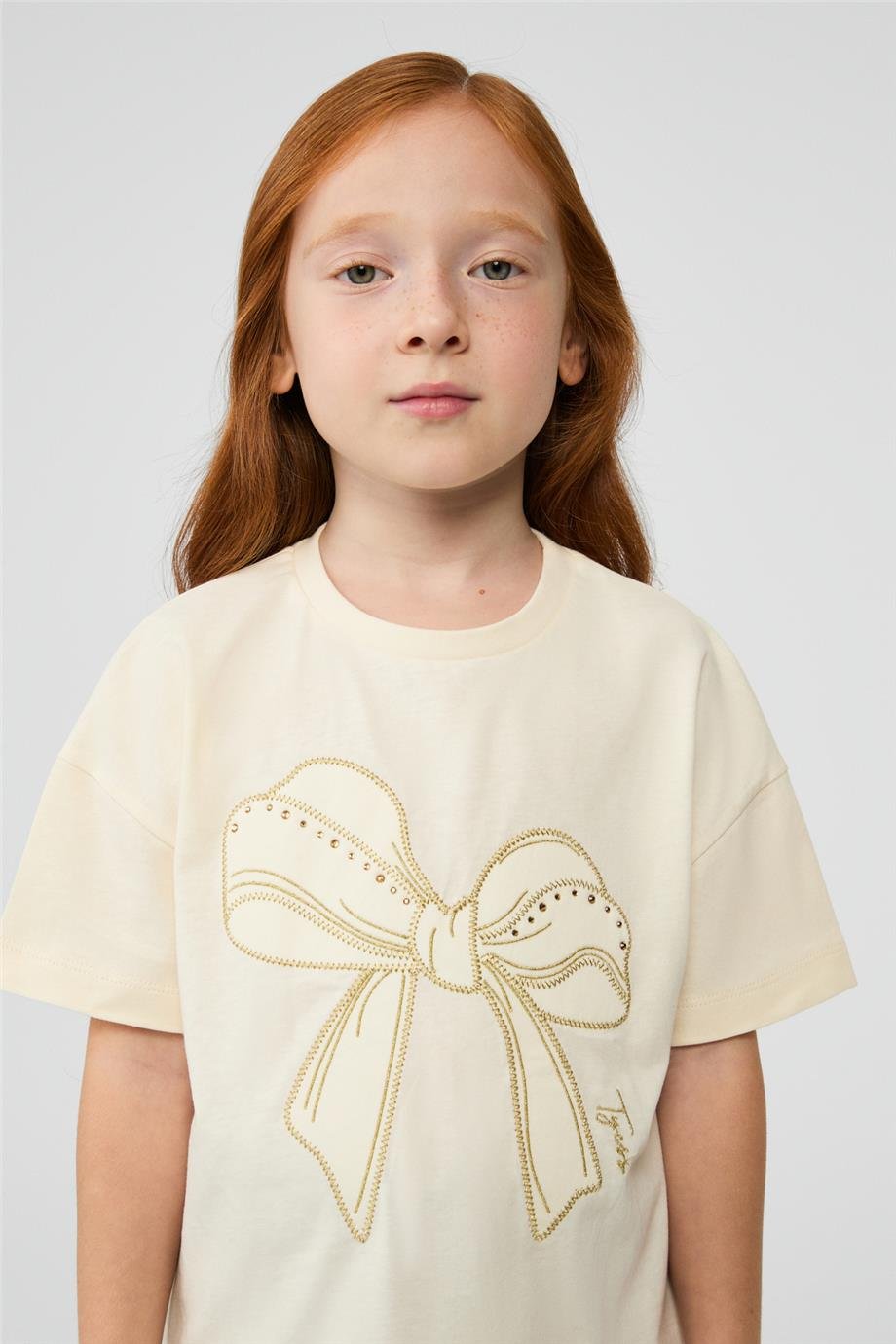 Tyess Girl Ecru TshirtTyess Girl Ecru Tshirt