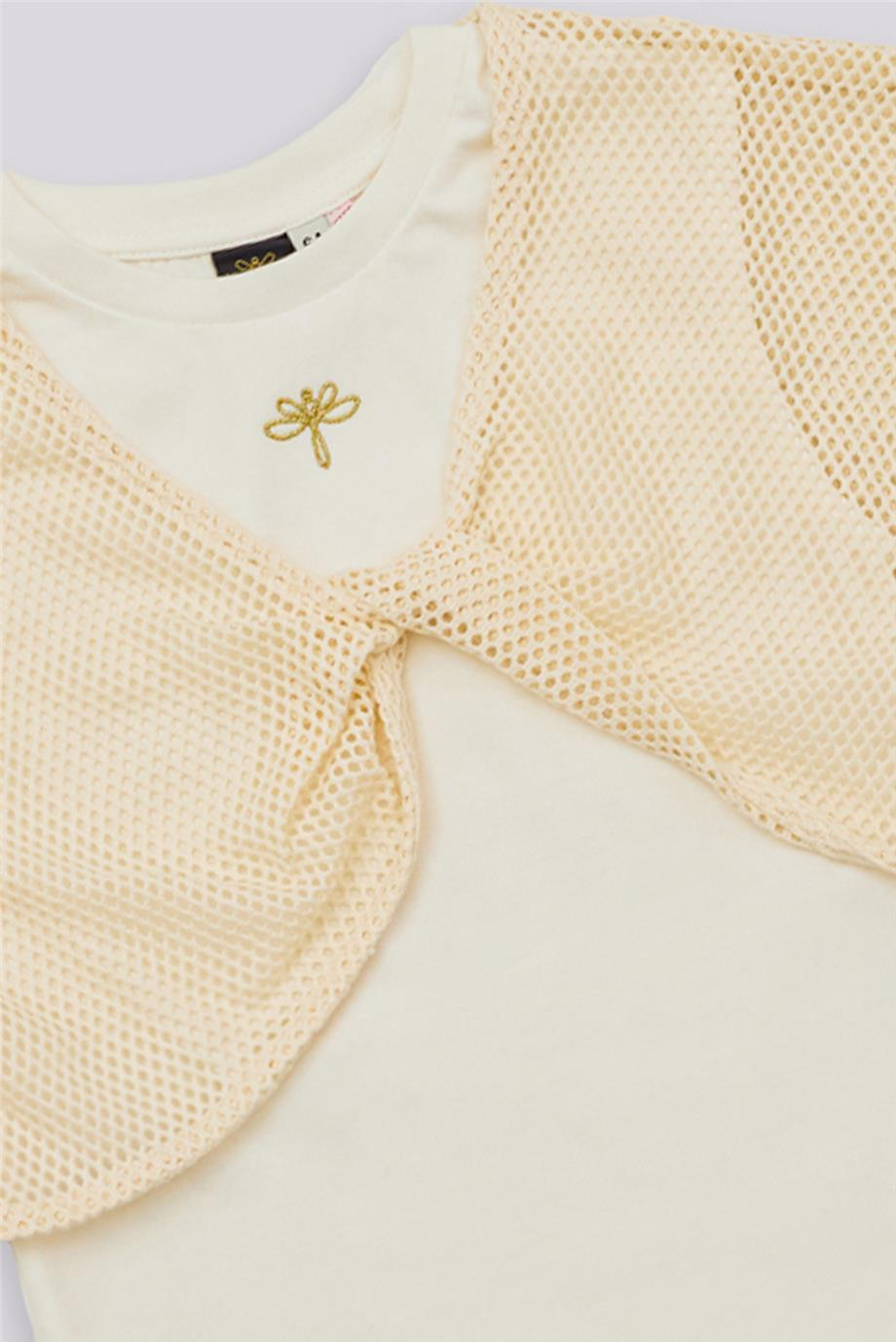 Tyess Kız Çocuk Ekru TshirtTyess Kız Çocuk Ekru Tshirt