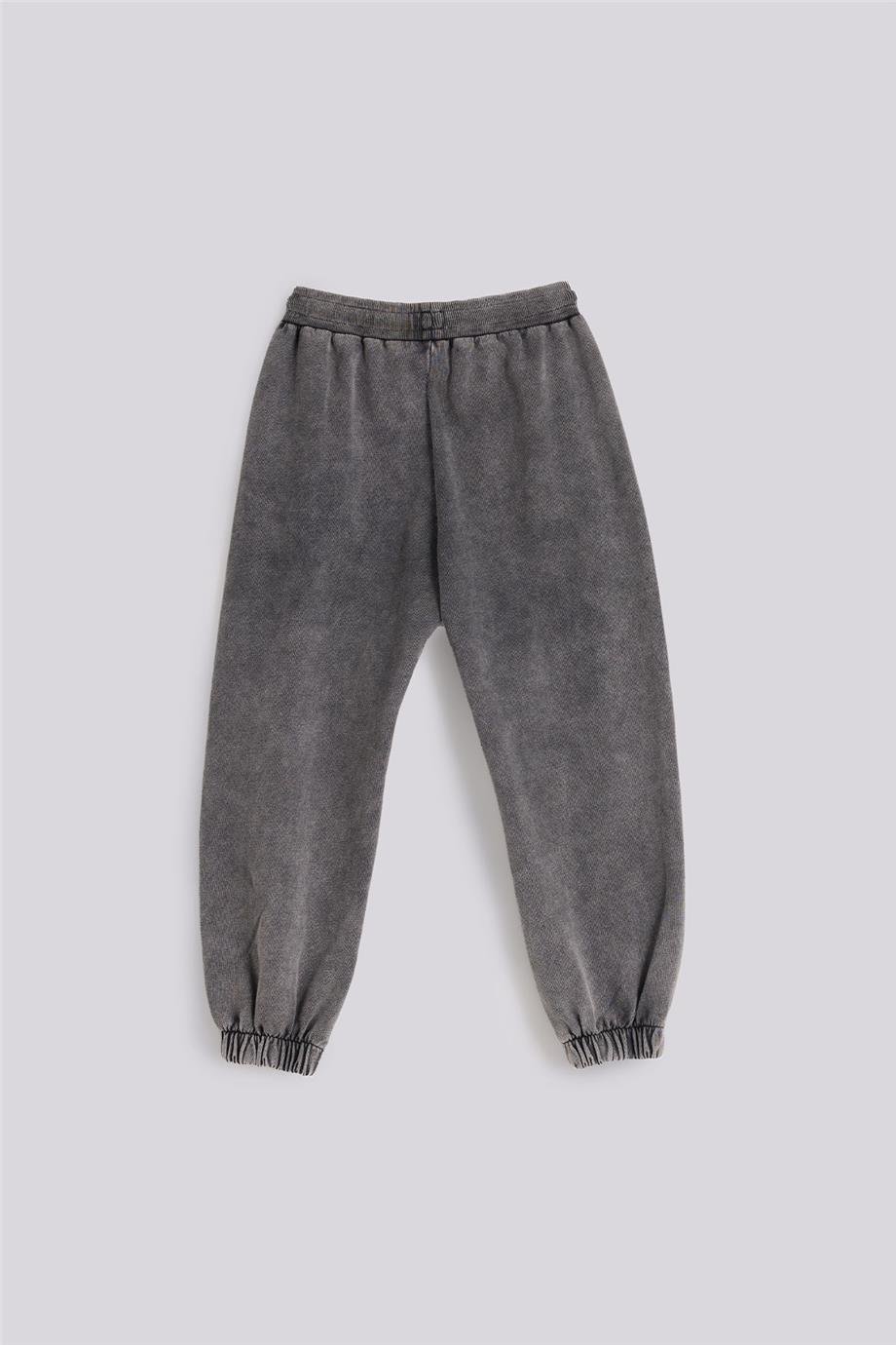 Tyess Kız Çocuk Gri Melanj Eşofman AltıTyess Kız Çocuk Gri Melanj Eşofman Altı