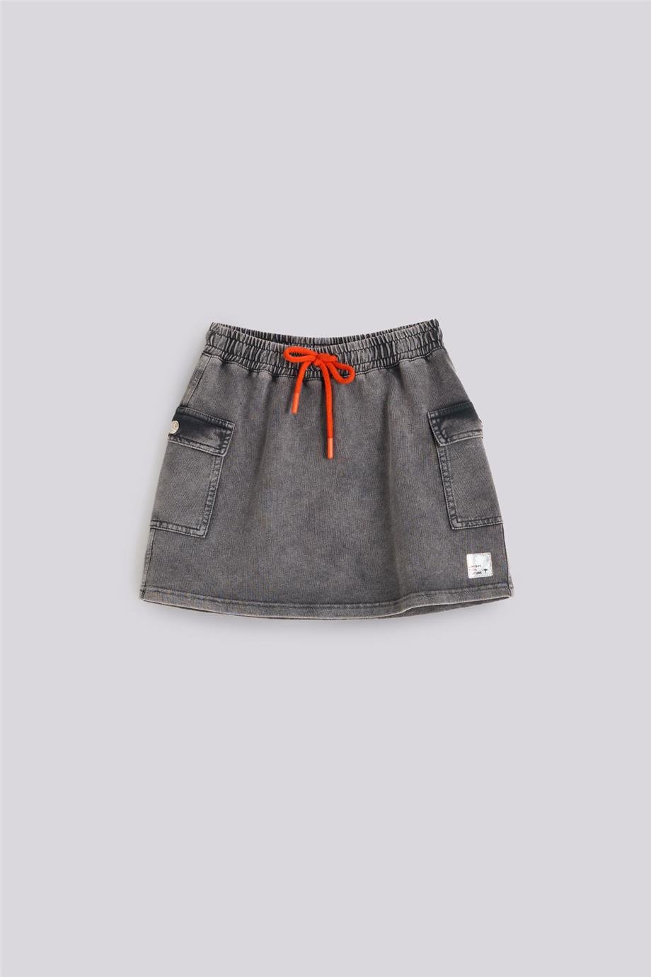 Tyess Kız Çocuk Gri Melanj EtekTyess Kız Çocuk Gri Melanj Etek