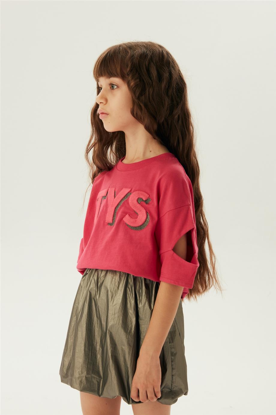 Tyess Kız Çocuk Gümüş Etek