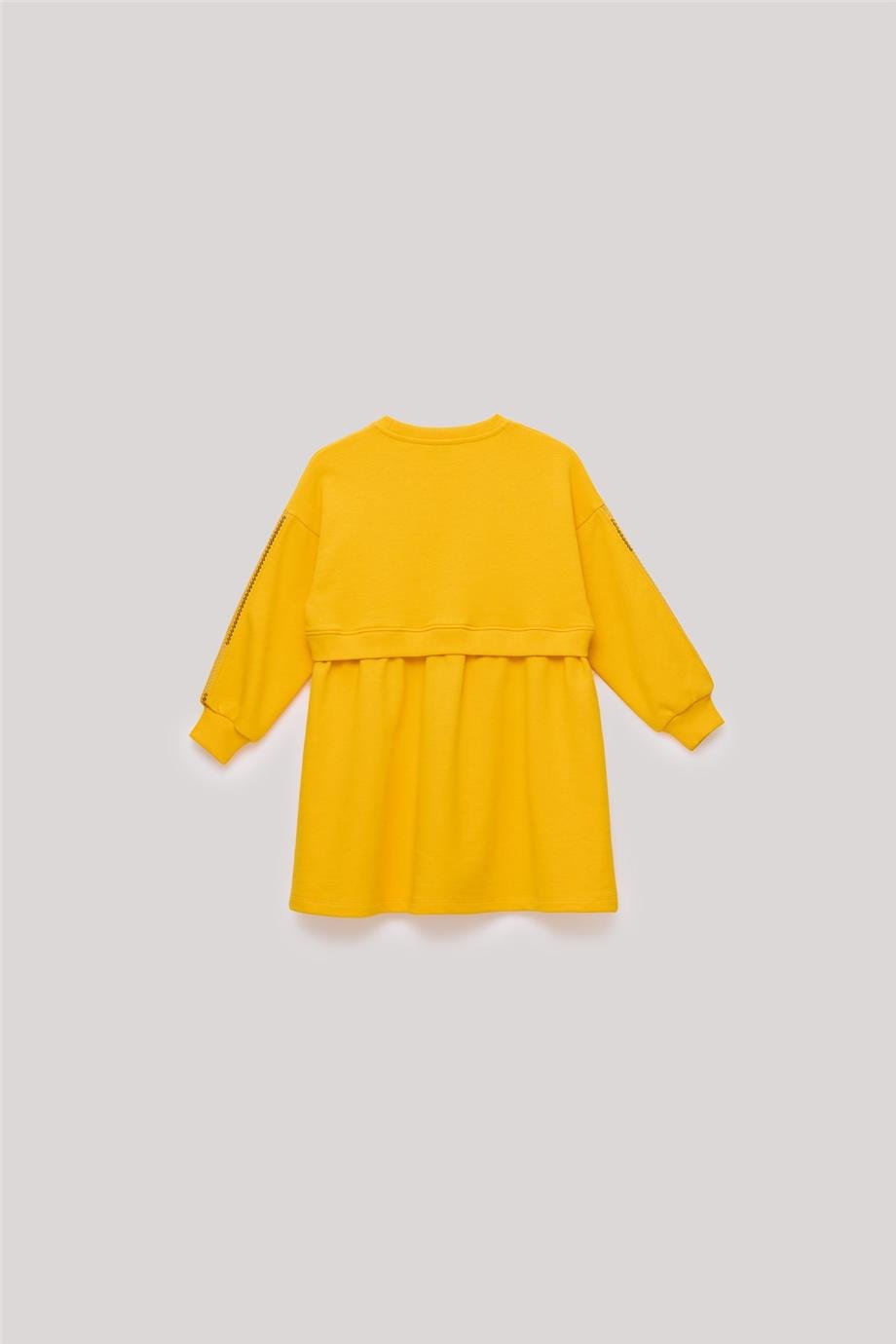 Tyess Kız Çocuk Hardal Elbise