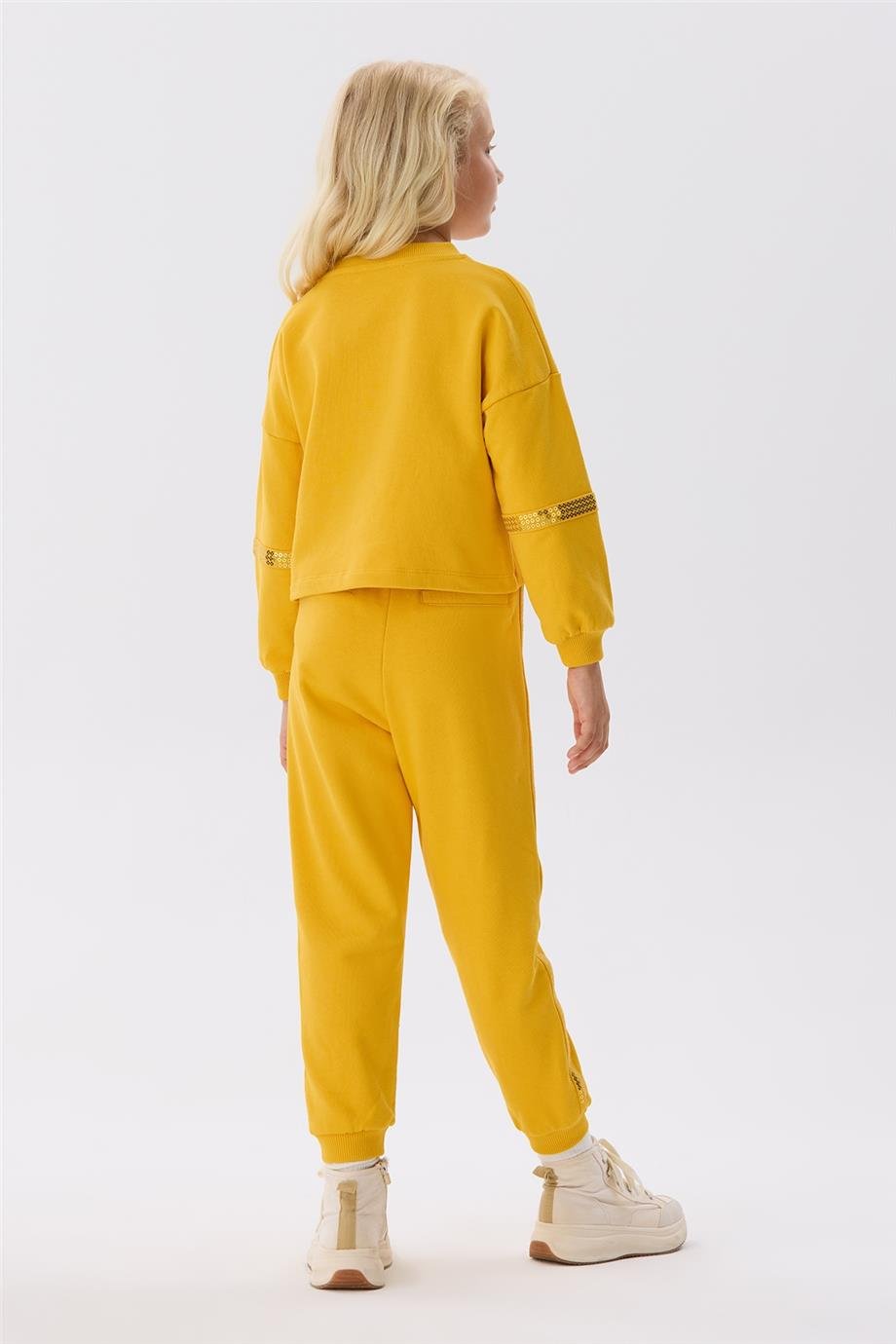 Tyess Kız Çocuk Hardal Sweatshirt