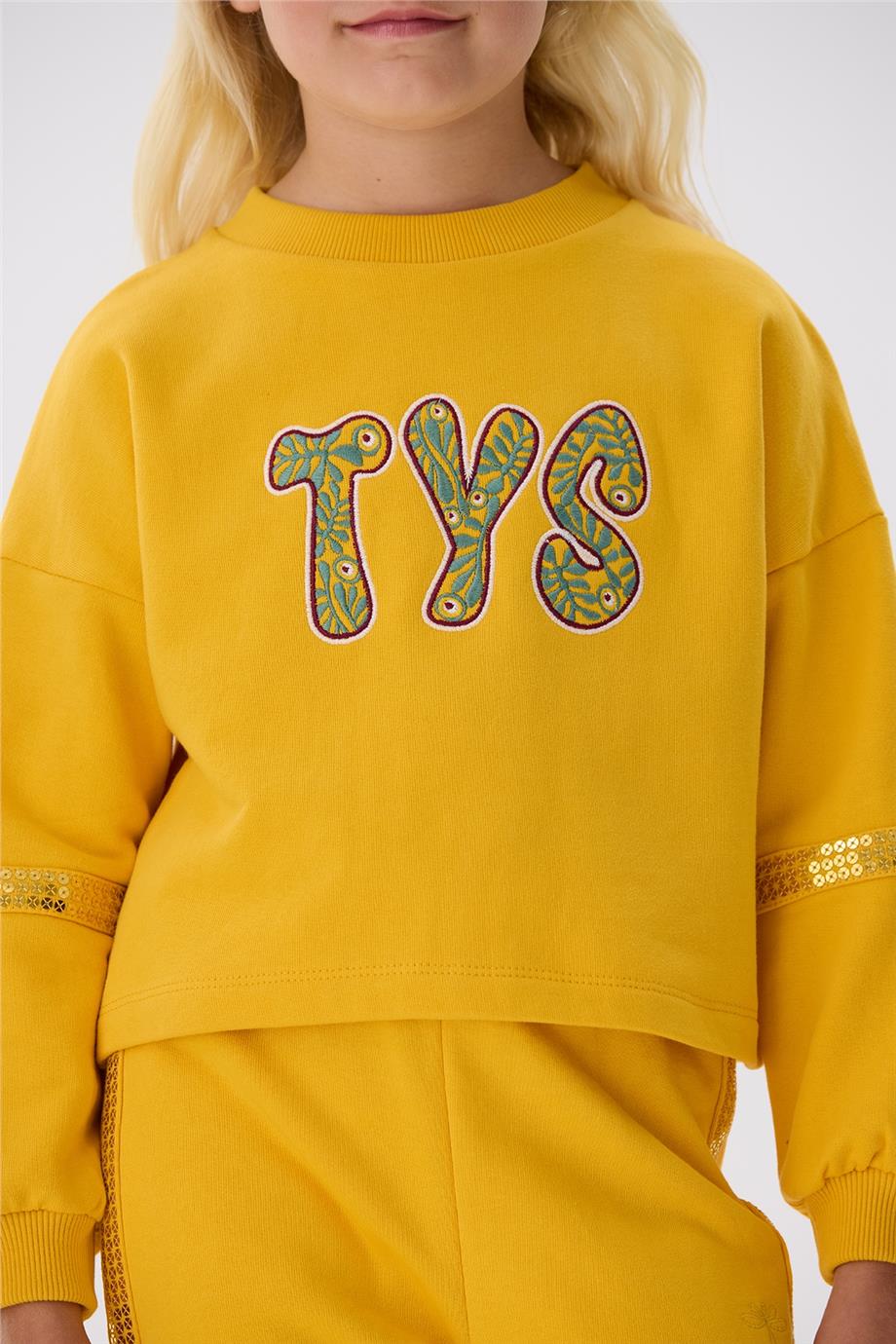 Tyess Kız Çocuk Hardal Sweatshirt