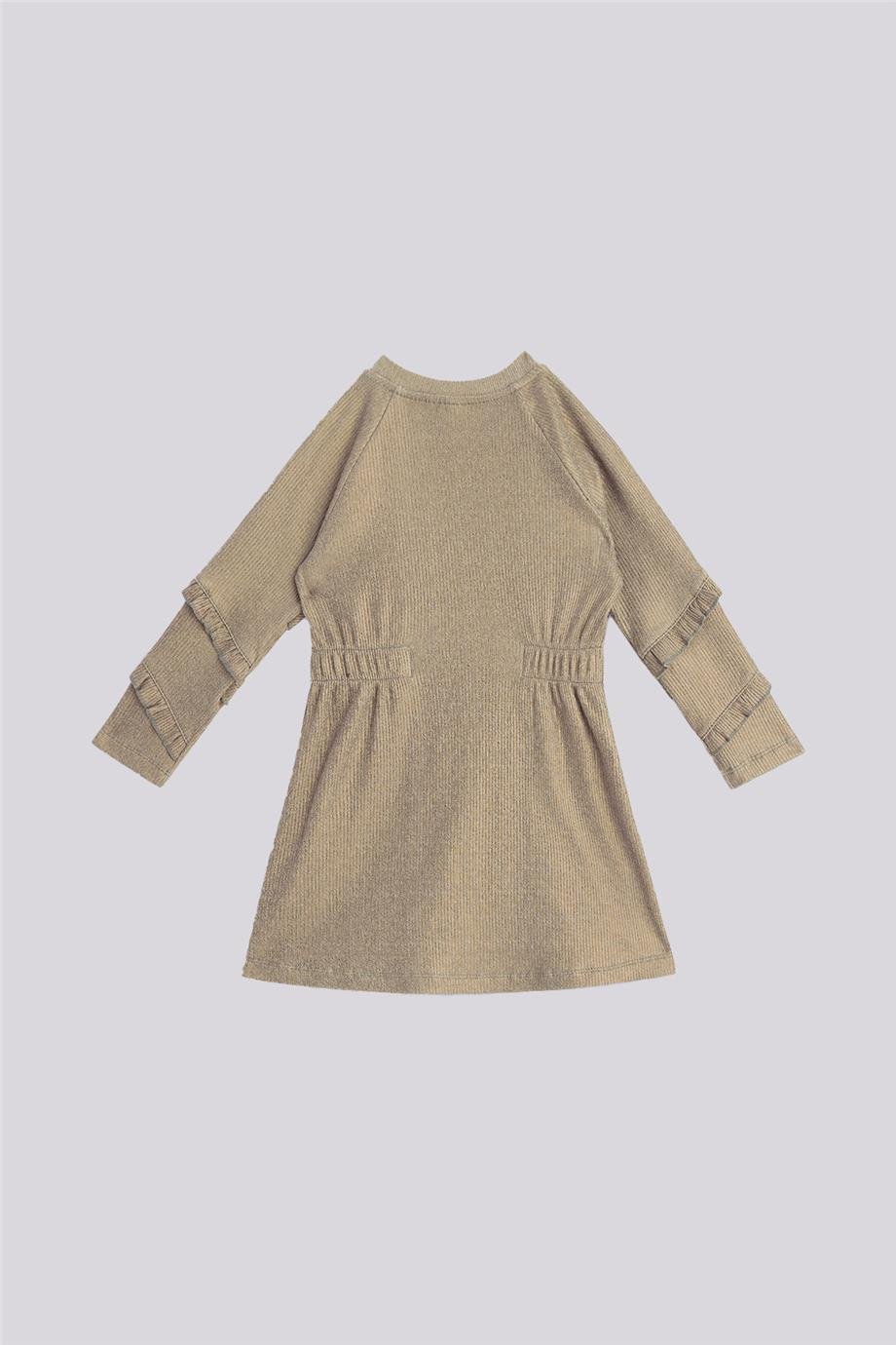 Tyess Kız Çocuk Kahve ElbiseTyess Kız Çocuk Kahve Elbise