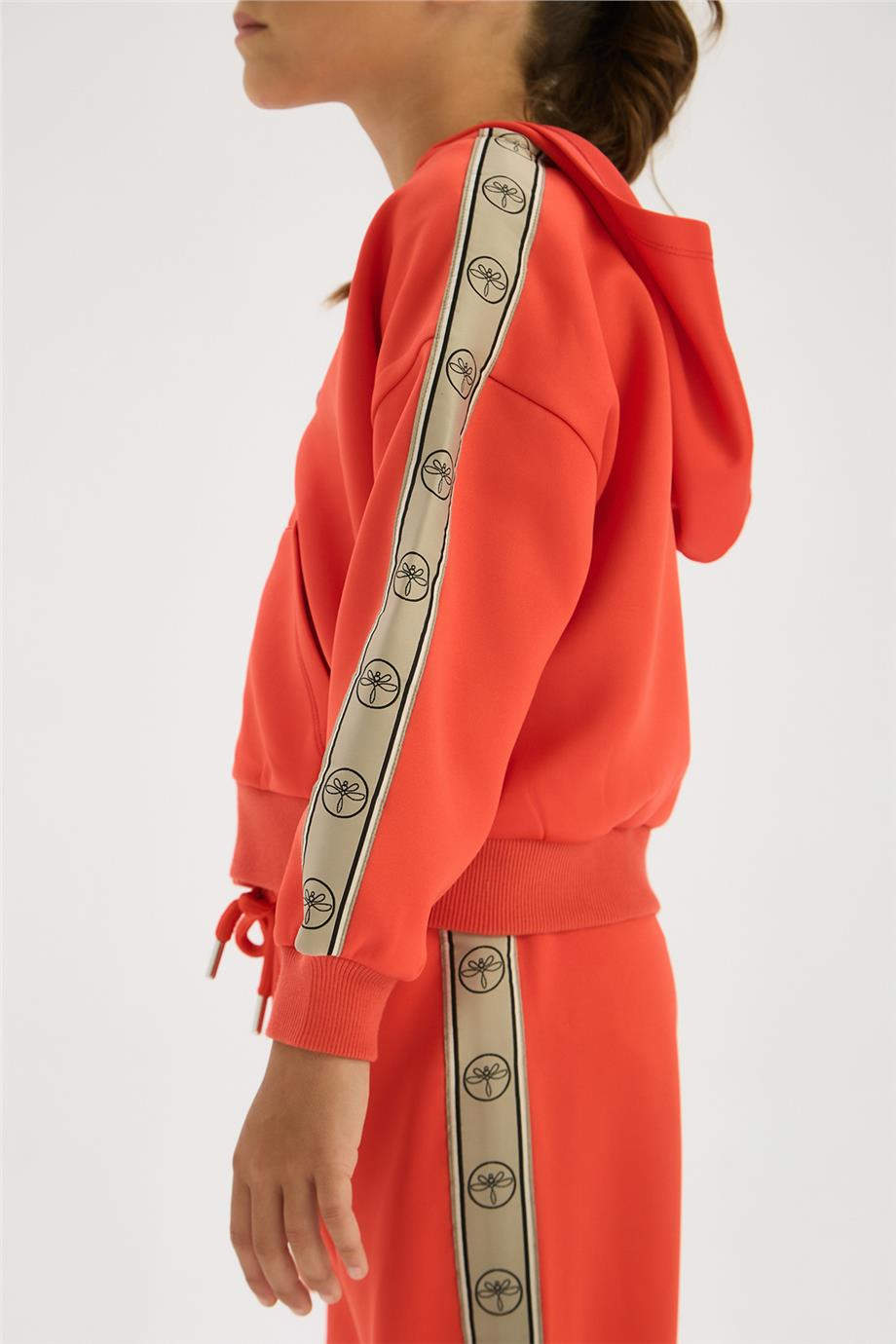 Tyess Kız Çocuk Kırmızı Eşofman ÜstüTyess Kız Çocuk Kırmızı Eşofman Üstü