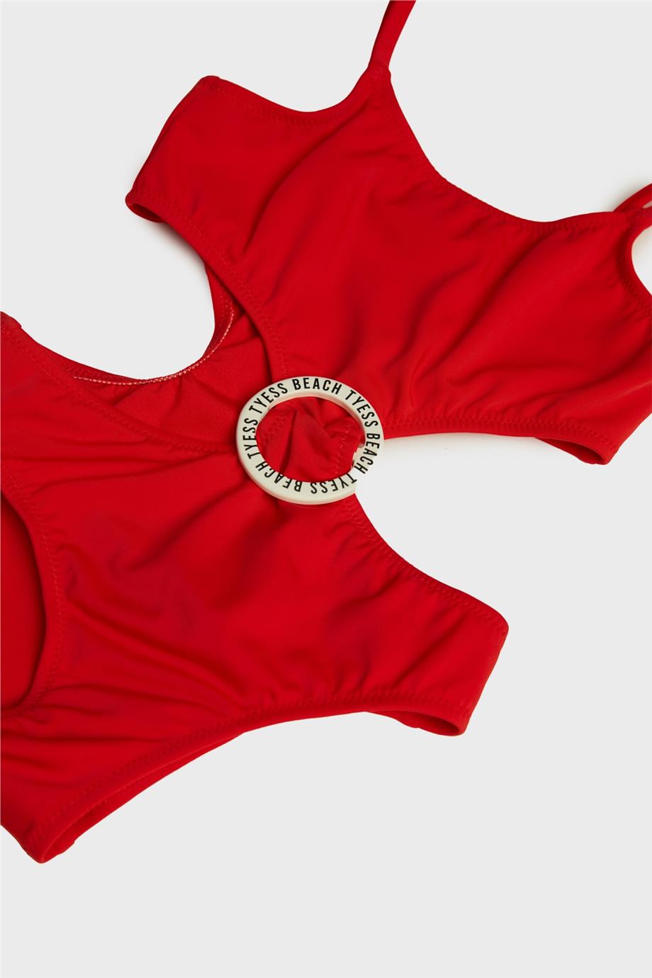 Tyess Kız Çocuk Kırmızı Mayo