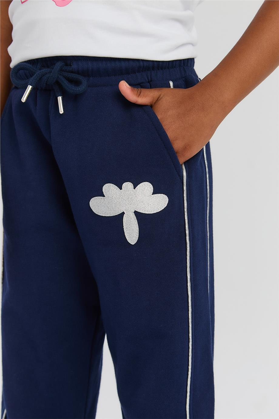 Tyess Kız Çocuk Lacivert Eşofman AltıTyess Kız Çocuk Lacivert Eşofman Altı