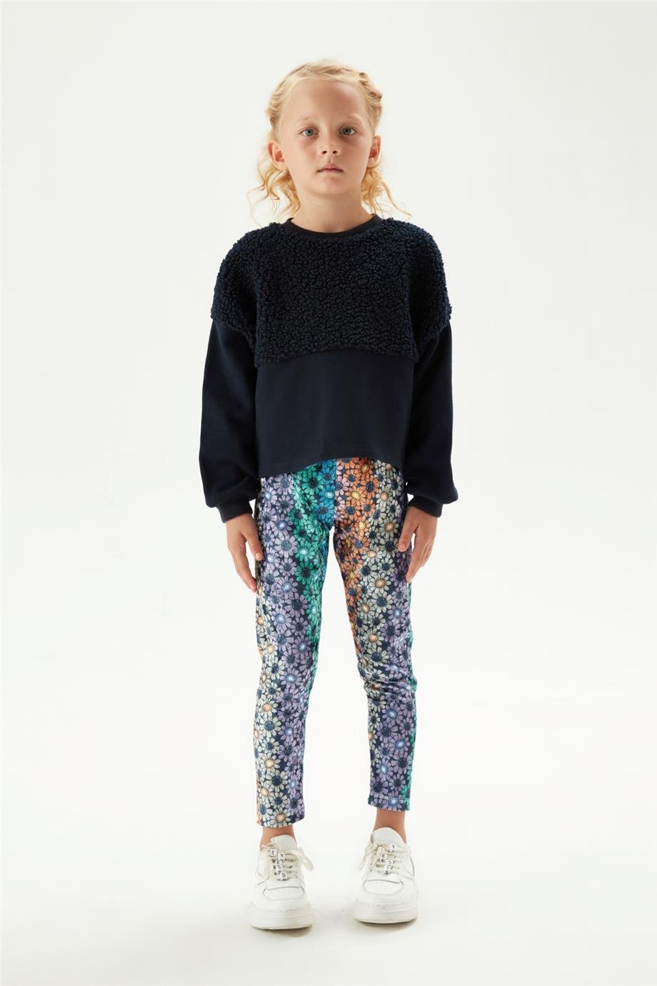 Tyess Kız Çocuk Lacivert Sweatshirt