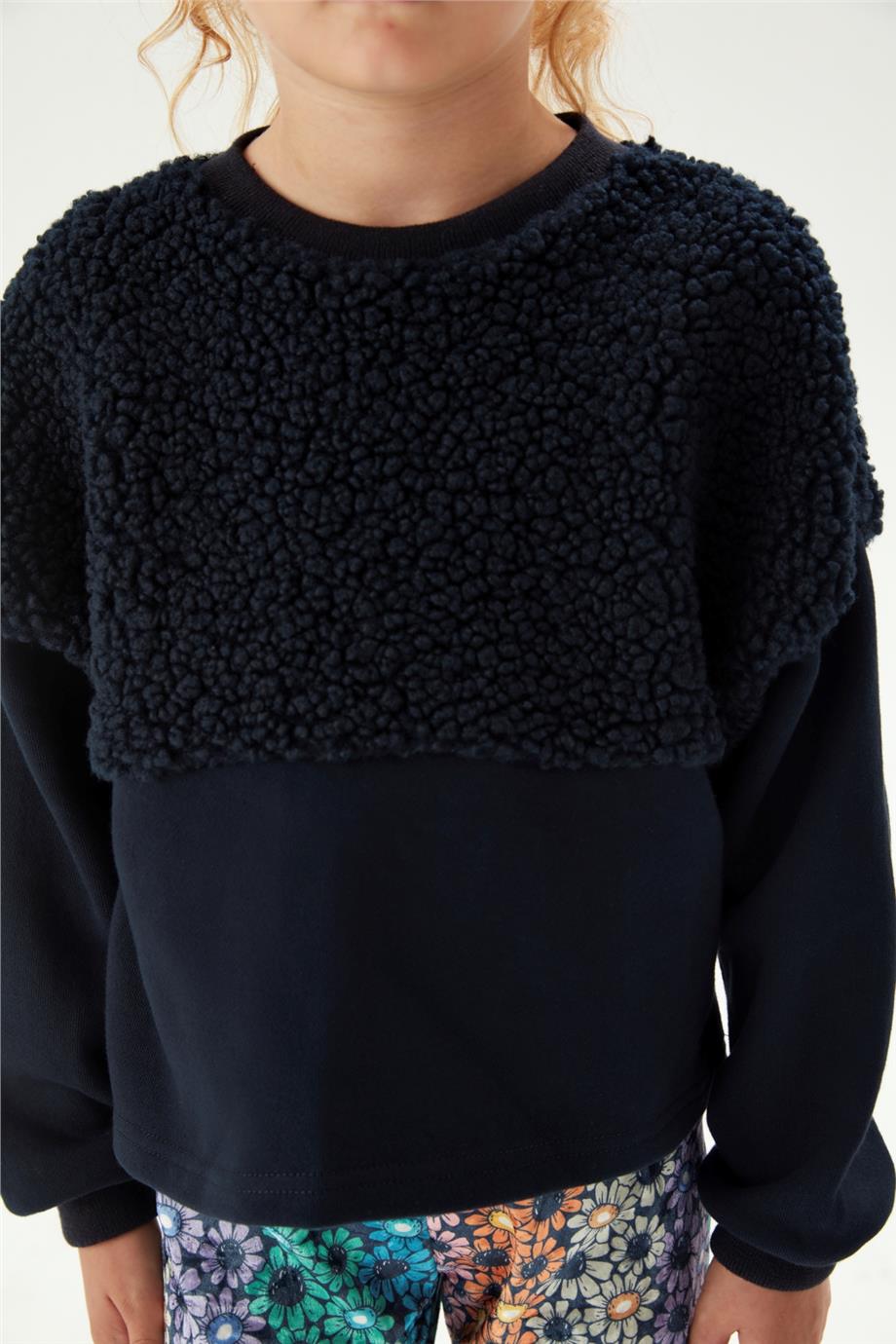 Tyess Kız Çocuk Lacivert Sweatshirt