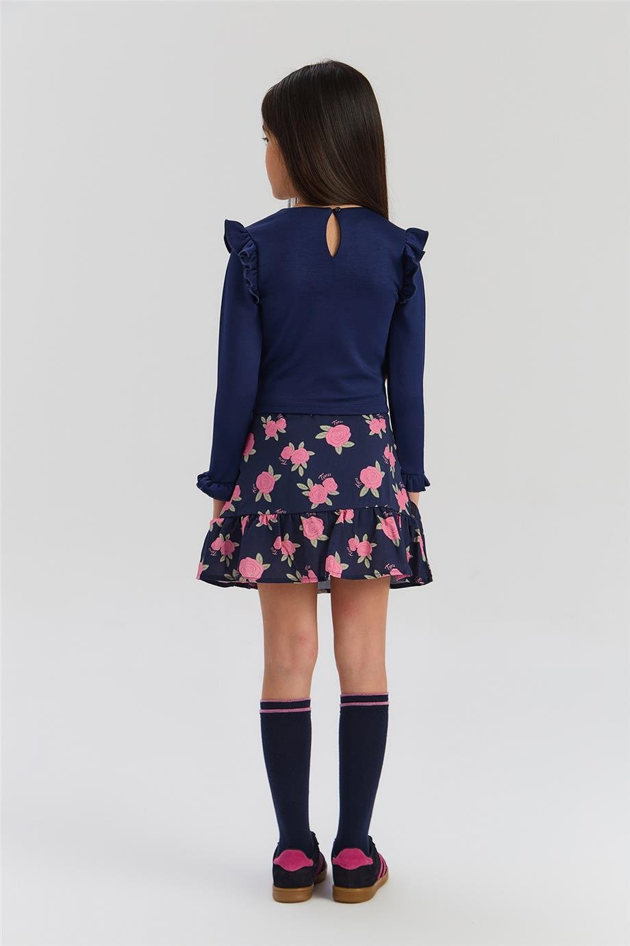 Tyess Kız Çocuk Lacivert TshirtTyess Kız Çocuk Lacivert Tshirt