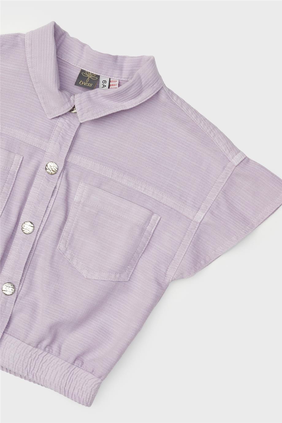 Tyess Kız Çocuk Lila Yelek