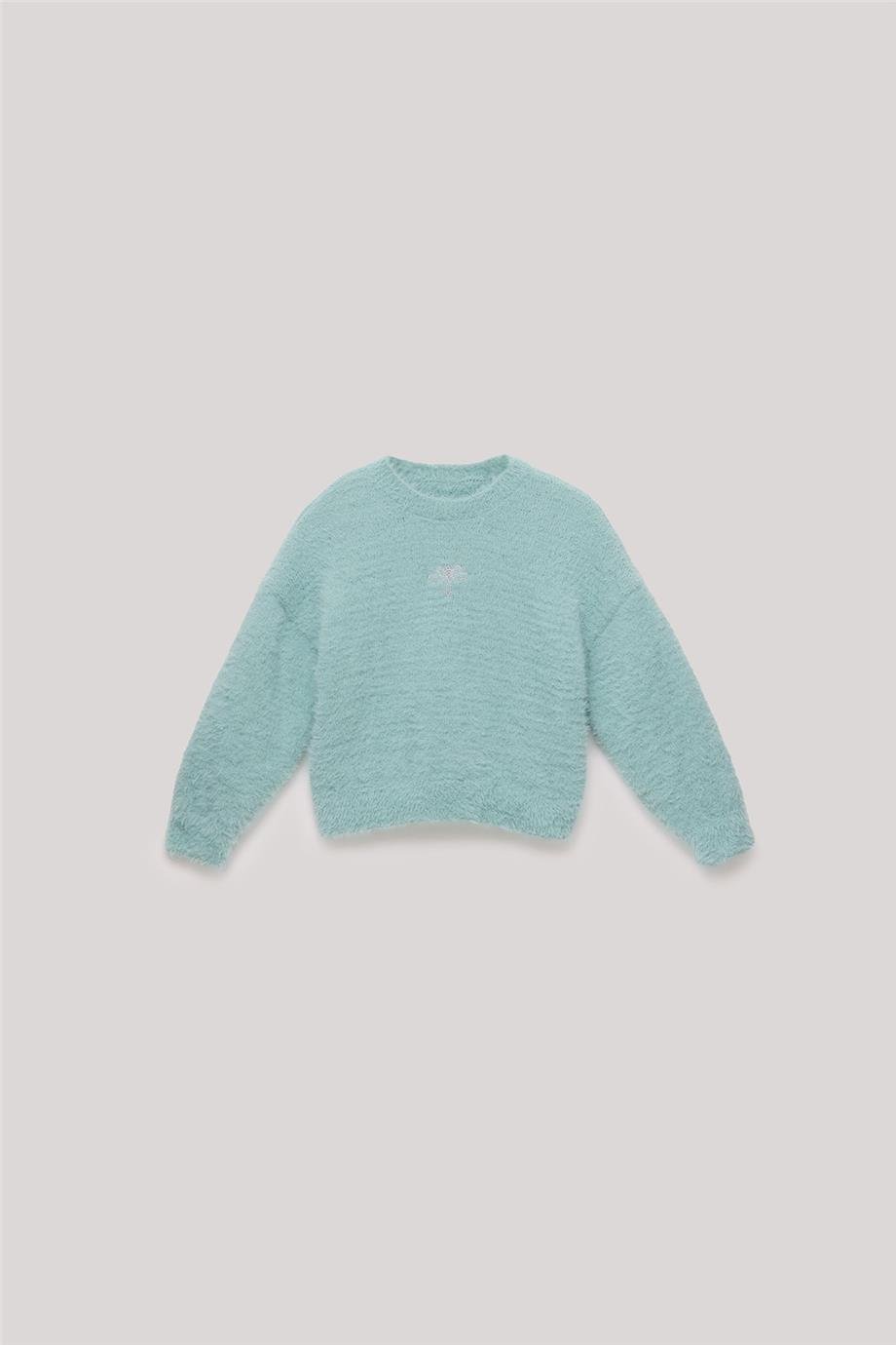 Tyess Kız Çocuk Mavi Sweatshirt