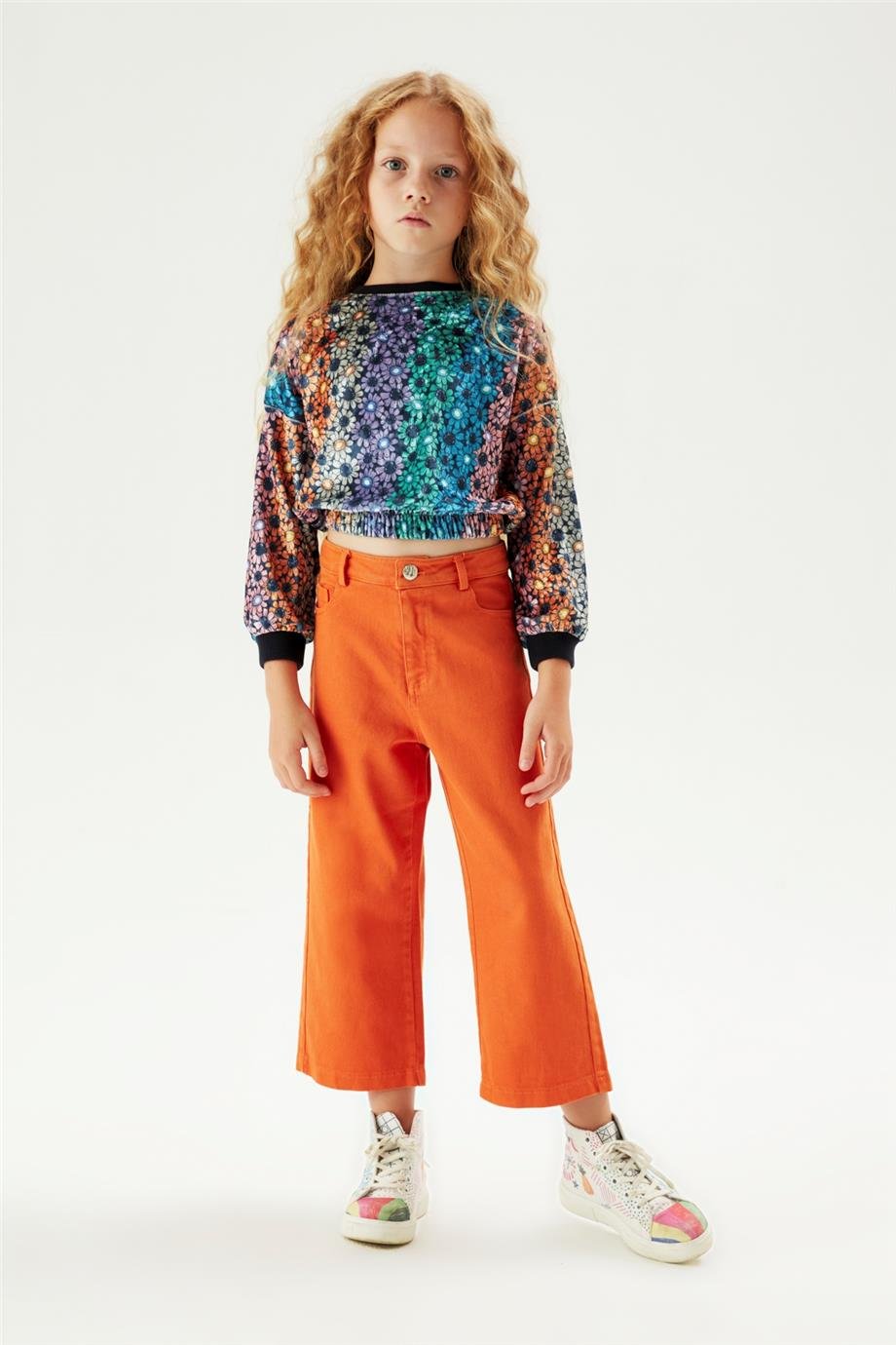 Tyess Kız Çocuk Oranj Pantolon