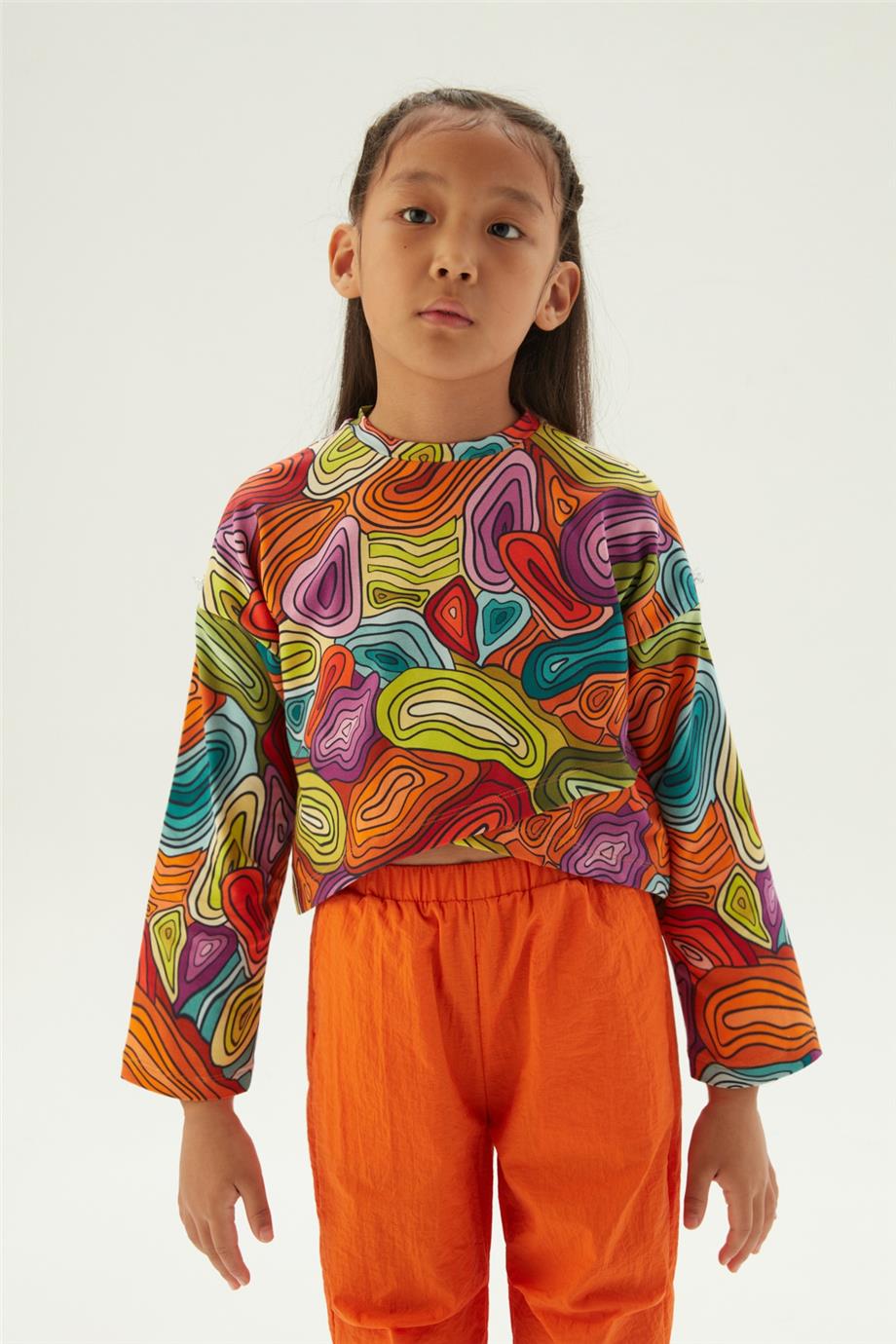 Tyess Kız Çocuk Oranj Pantolon