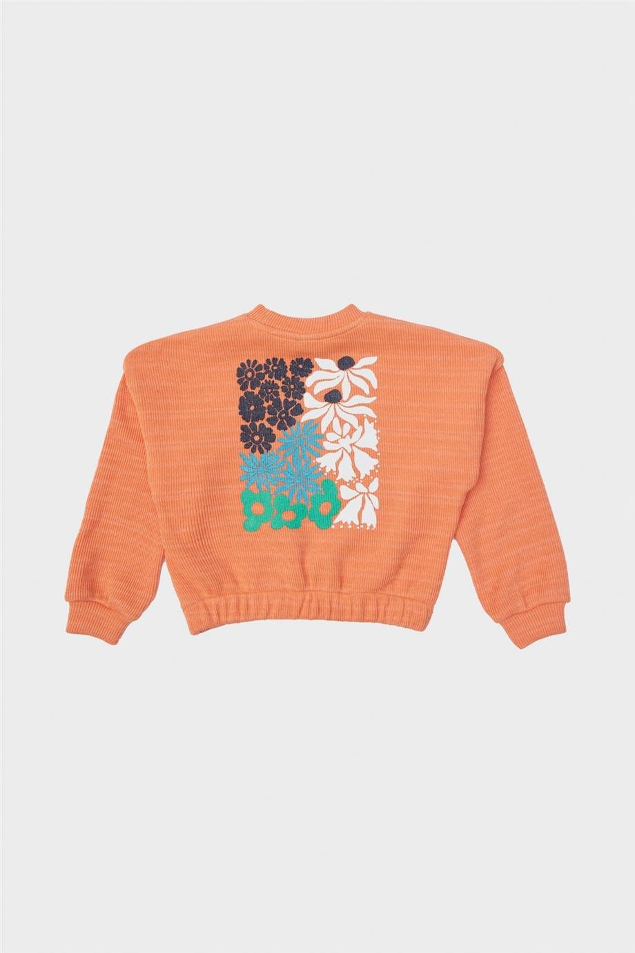 Tyess Kız Çocuk Oranj Sweatshirt