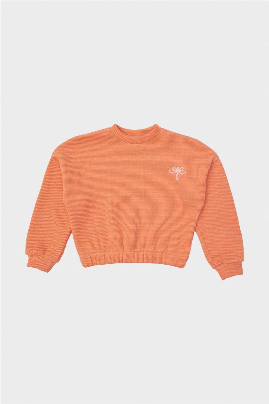 Tyess Kız Çocuk Oranj Sweatshirt