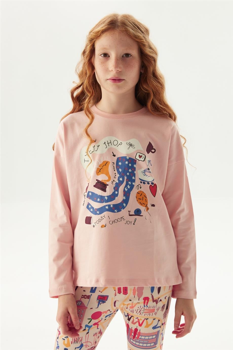 Tyess Kız Çocuk Pembe T-Shirt