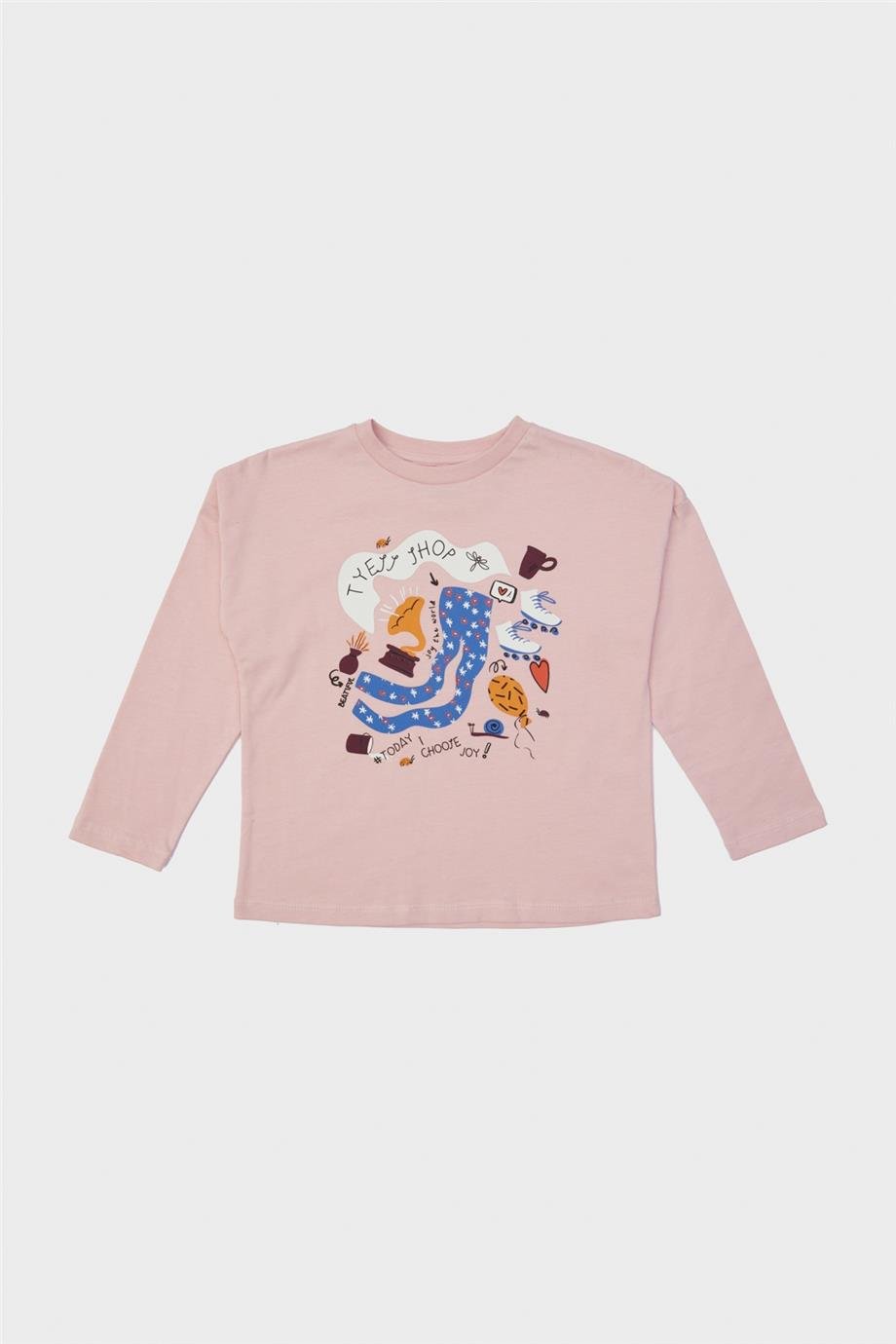 Tyess Kız Çocuk Pembe T-Shirt