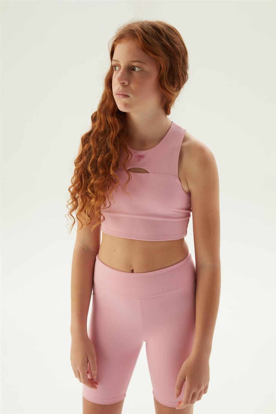 Tyess Kız Çocuk Pembe Tayt