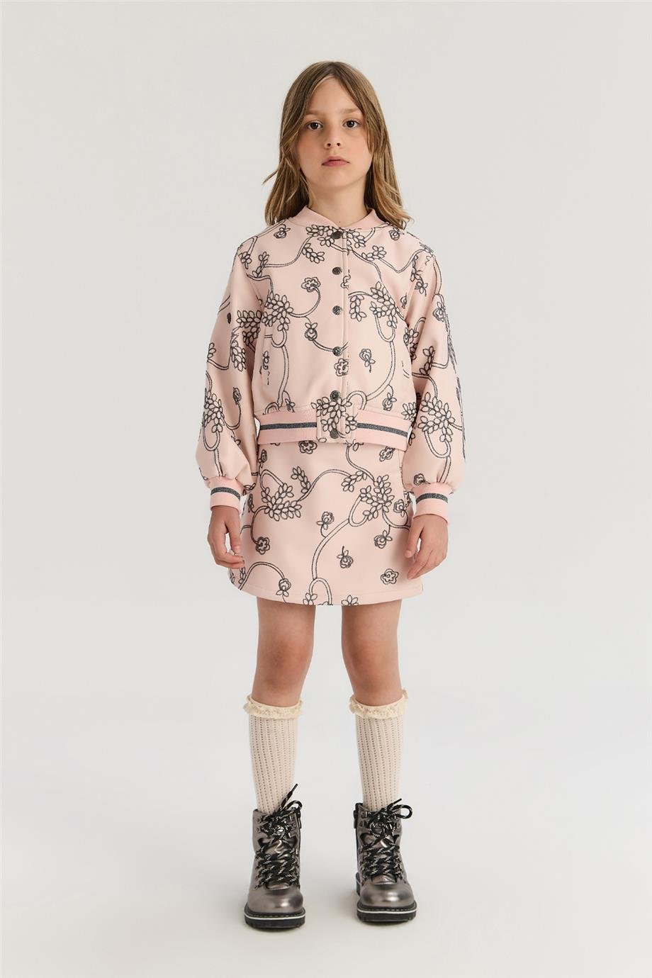 Tyess Kız Çocuk Pudra CeketTyess Kız Çocuk Pudra Ceket