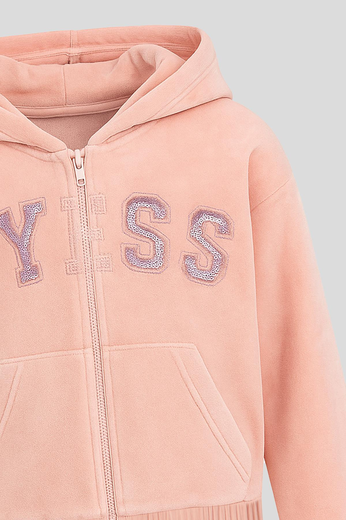 Tyess Kız Çocuk Pudra Eşofman ÜstüTyess Kız Çocuk Pudra Eşofman Üstü