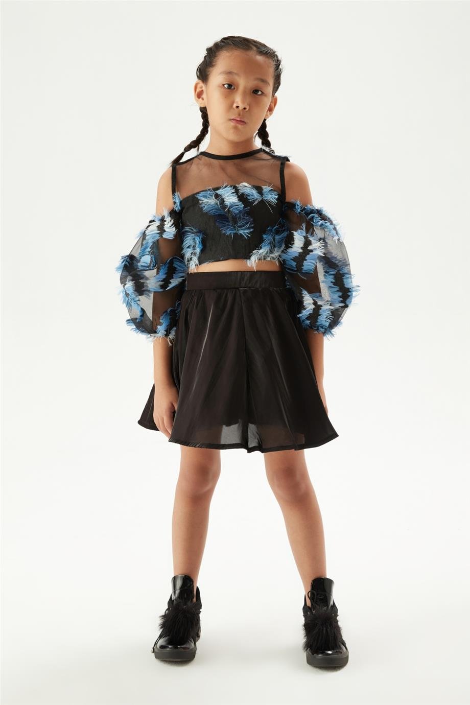 Tyess Kız Çocuk Siyah Bluz