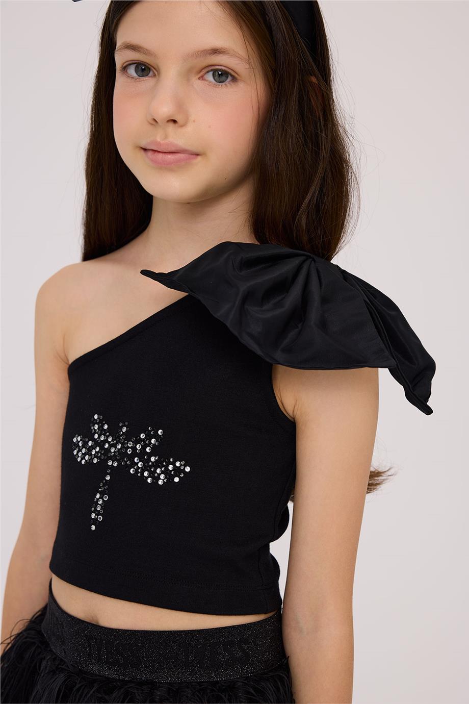 Tyess Kız Çocuk Siyah BluzTyess Kız Çocuk Siyah Bluz