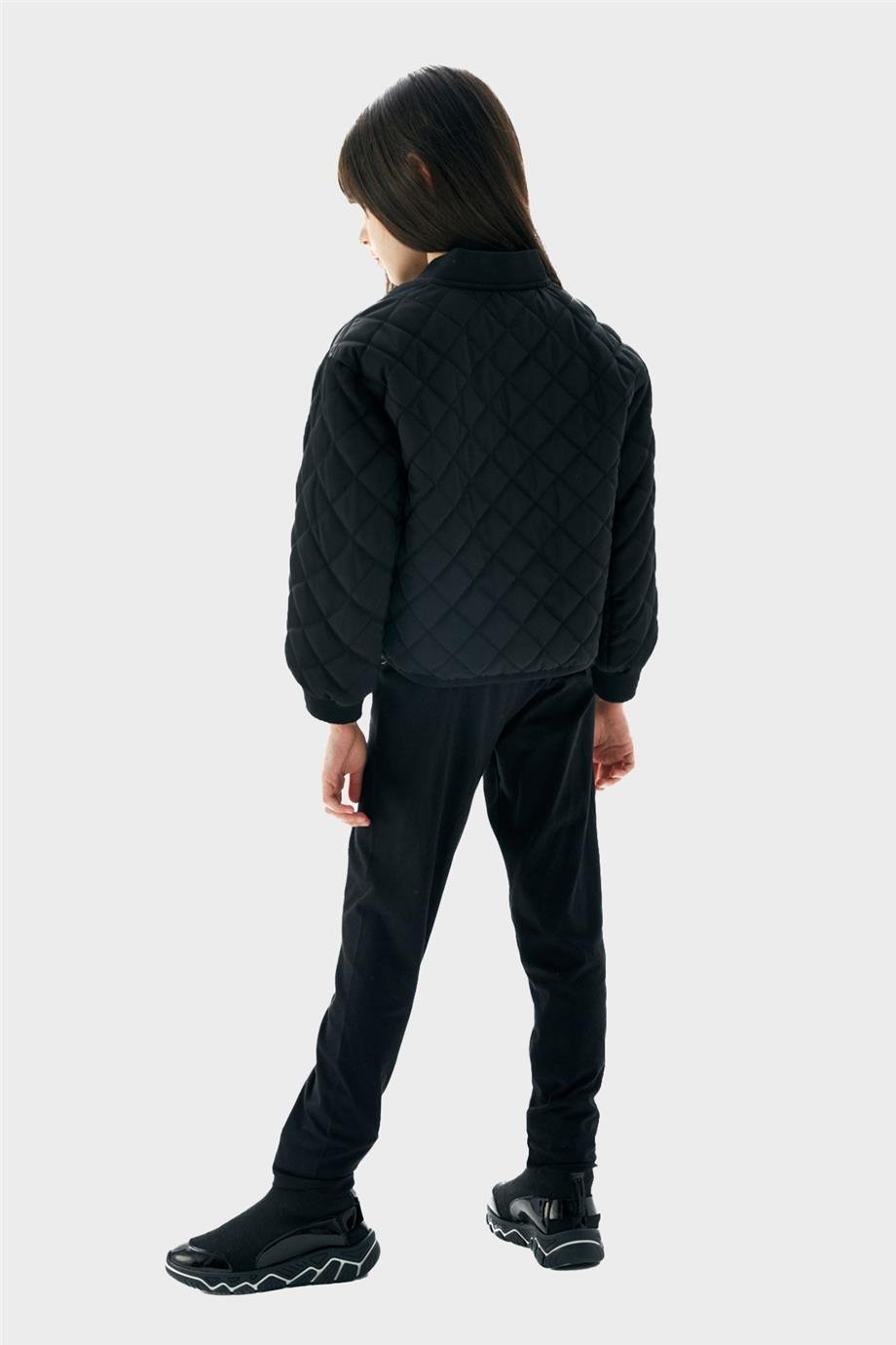 Tyess Kız Çocuk Siyah Ceket