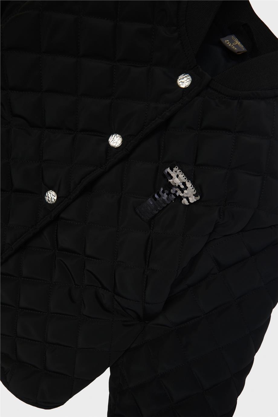 Tyess Kız Çocuk Siyah Ceket