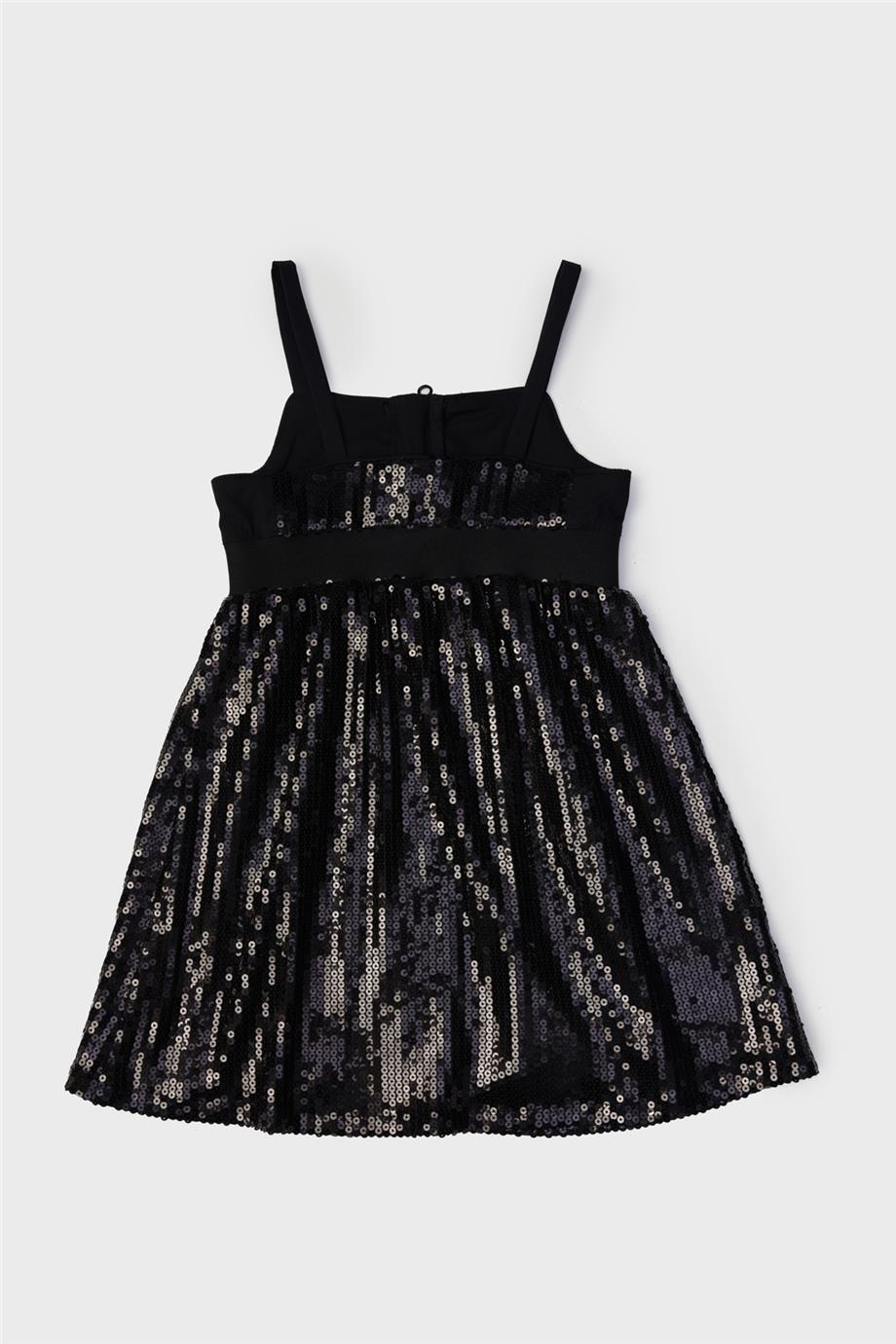 Tyess Kız Çocuk Siyah Elbise