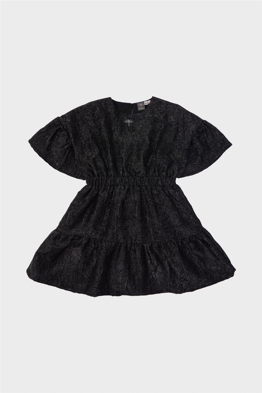 Tyess Kız Çocuk Siyah Elbise