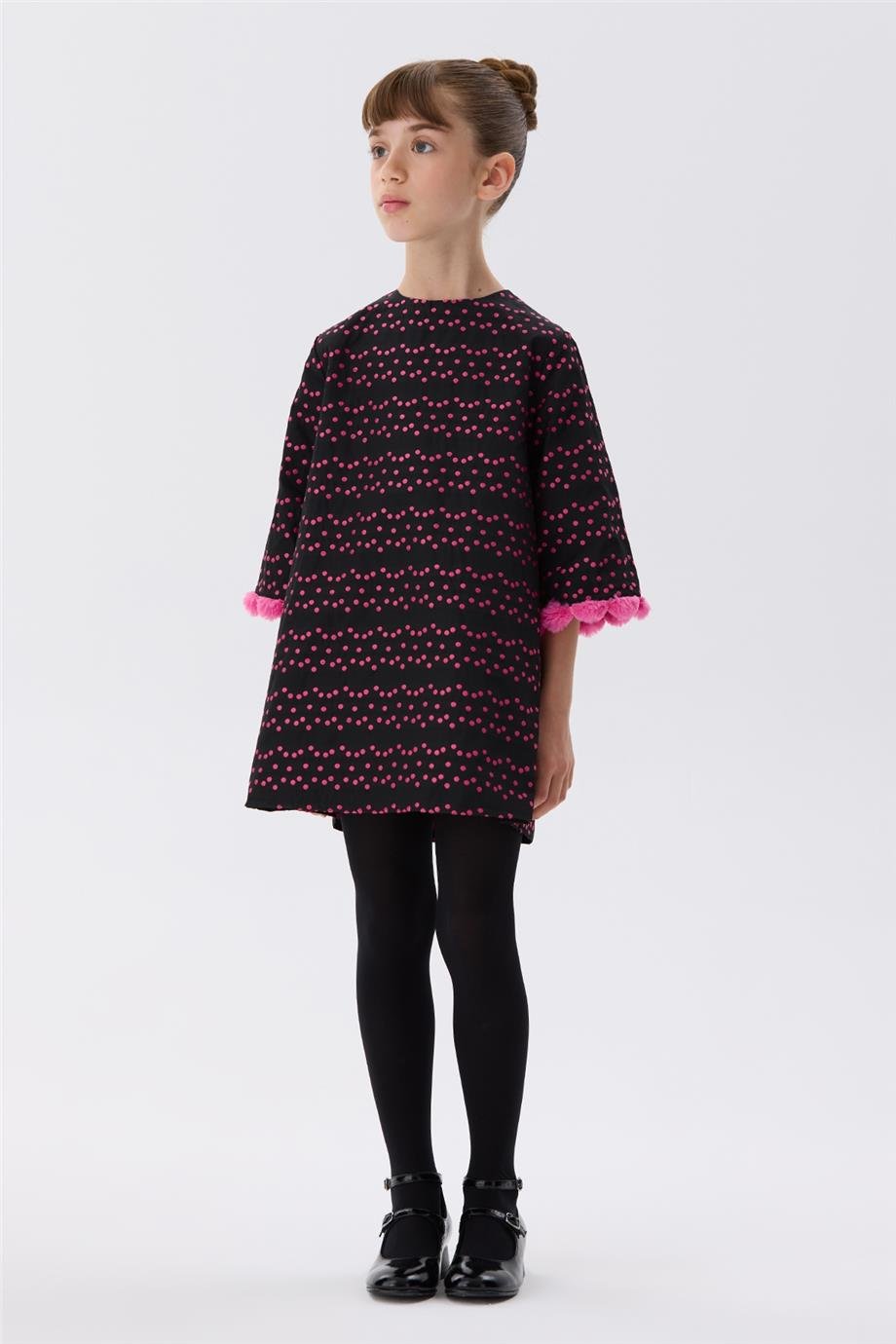 Tyess Kız Çocuk Siyah Elbise