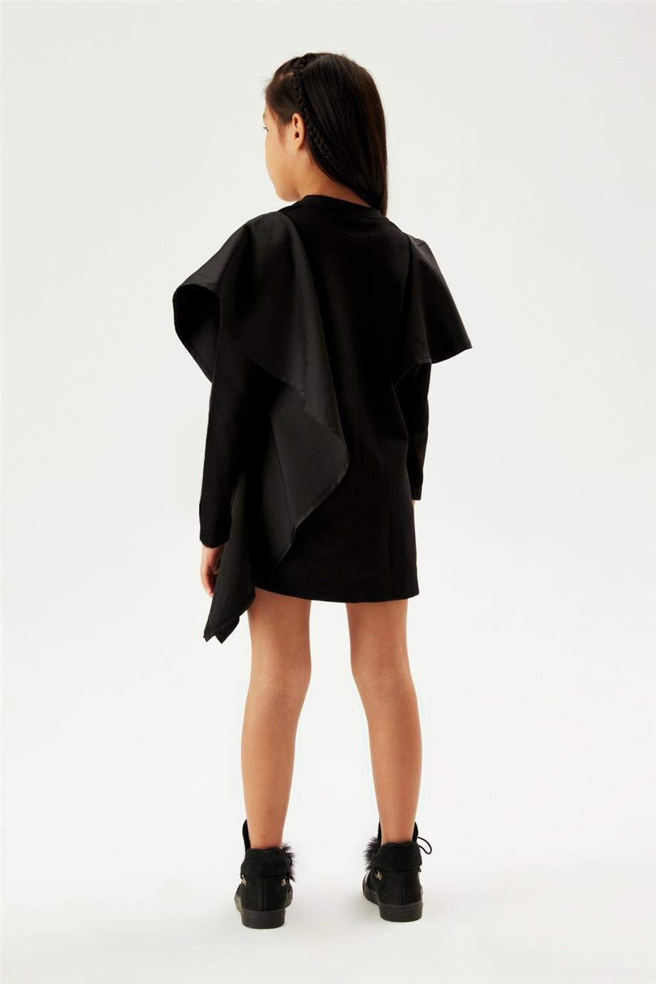 Tyess Kız Çocuk Siyah Elbise