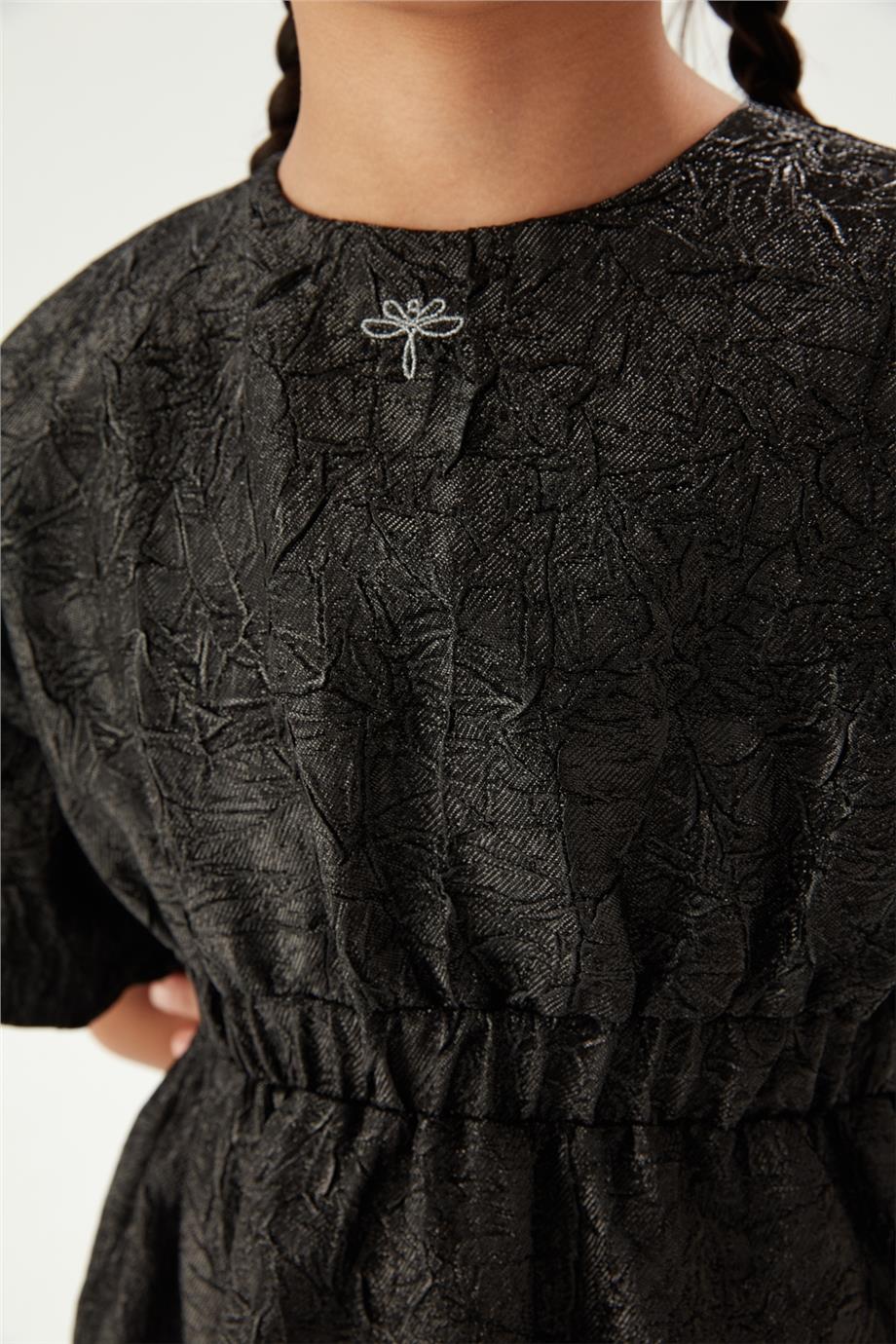 Tyess Kız Çocuk Siyah Elbise