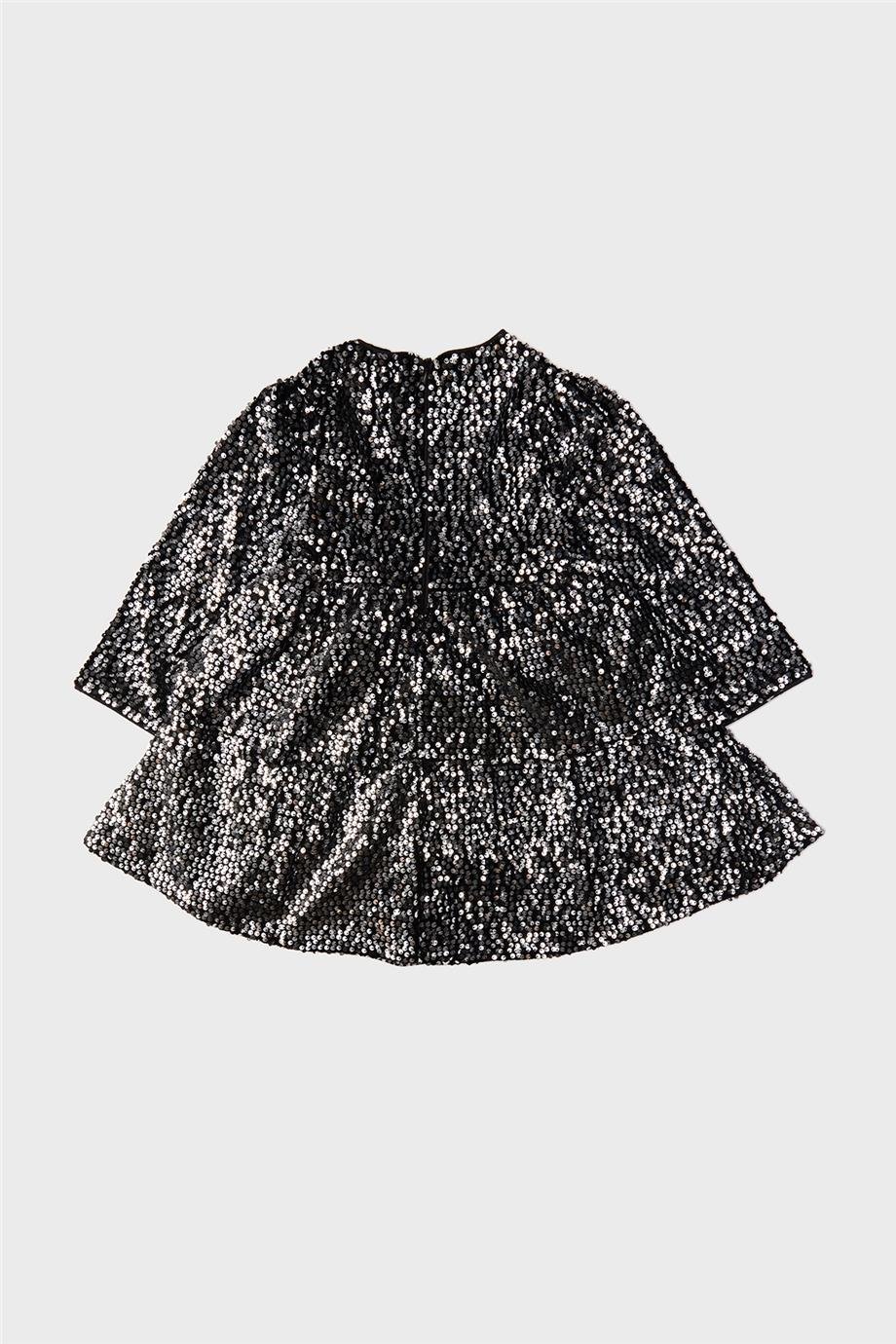 Tyess Kız Çocuk Siyah Elbise