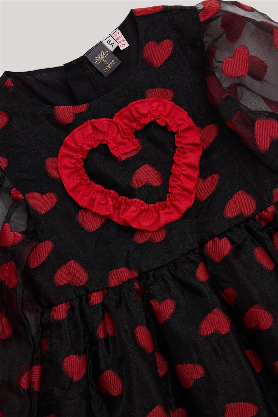 Tyess Kız Çocuk Siyah Elbise