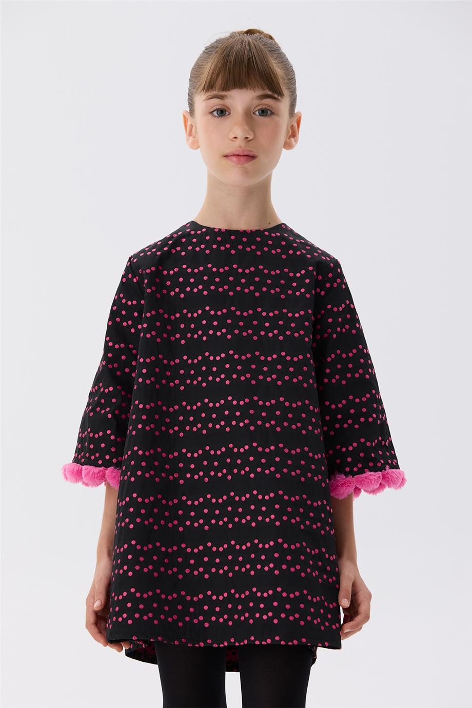 Tyess Kız Çocuk Siyah Elbise