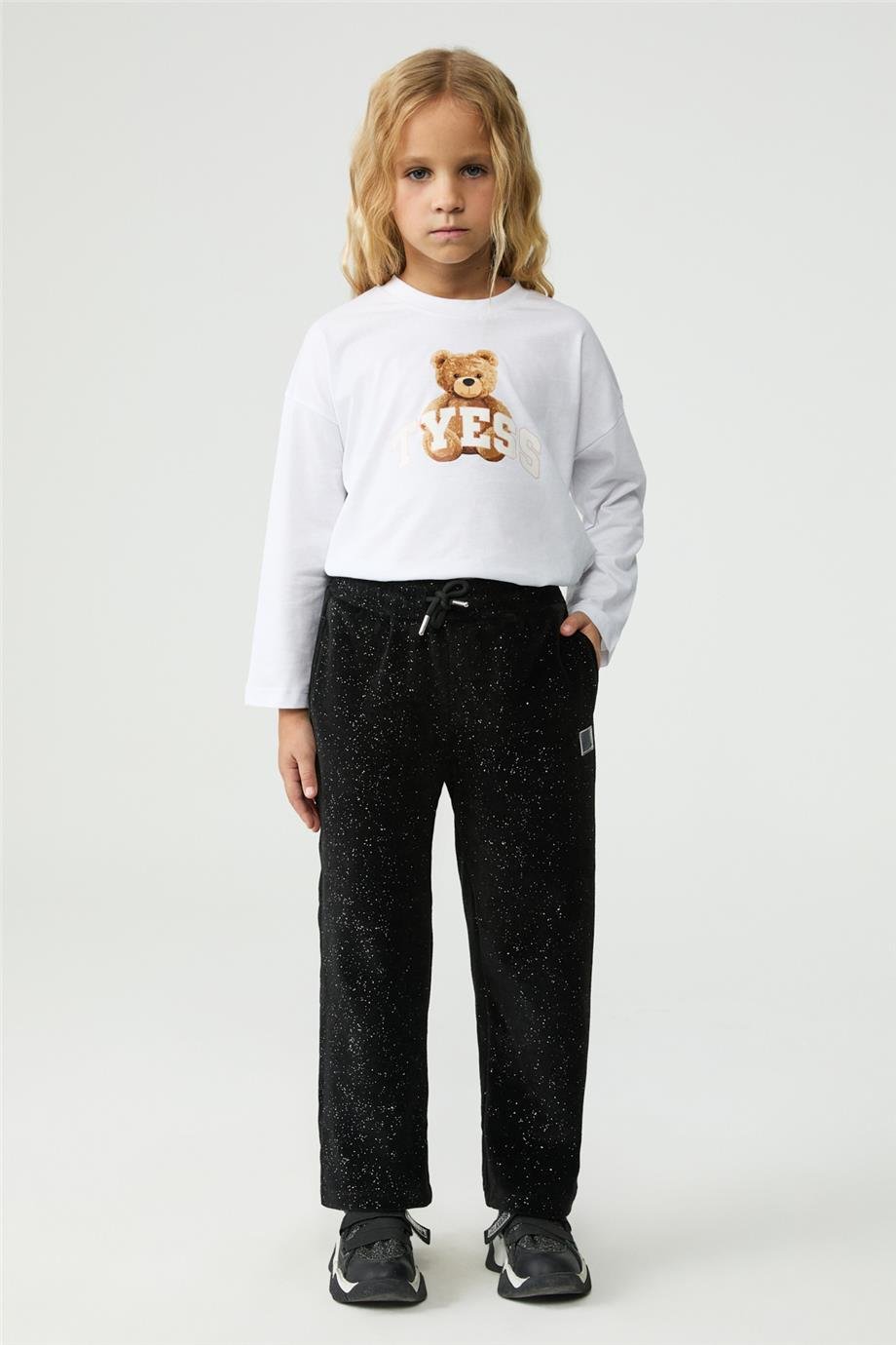 Tyess Kız Çocuk Siyah Eşofman AltıTyess Kız Çocuk Siyah Eşofman Altı