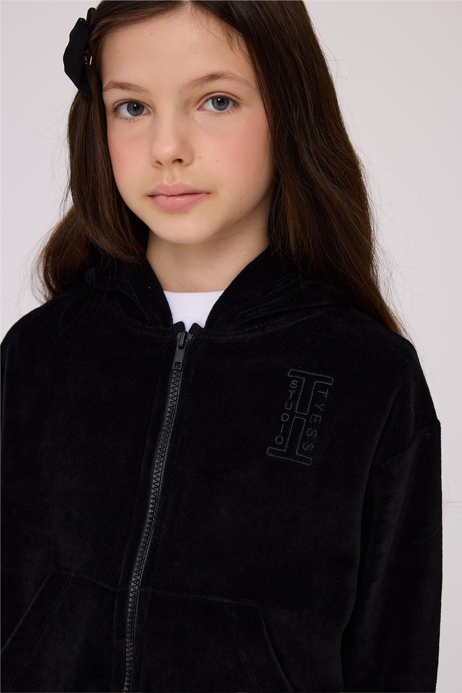 Tyess Girl Black Tracksuit BottomTyess Girl Black Tracksuit Bottom