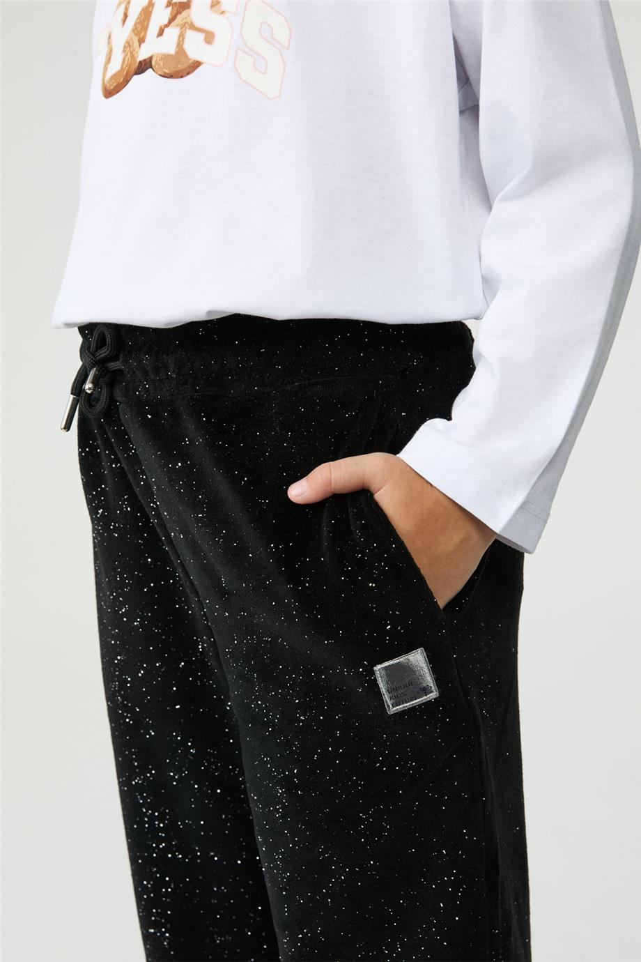 Tyess Kız Çocuk Siyah Eşofman AltıTyess Kız Çocuk Siyah Eşofman Altı