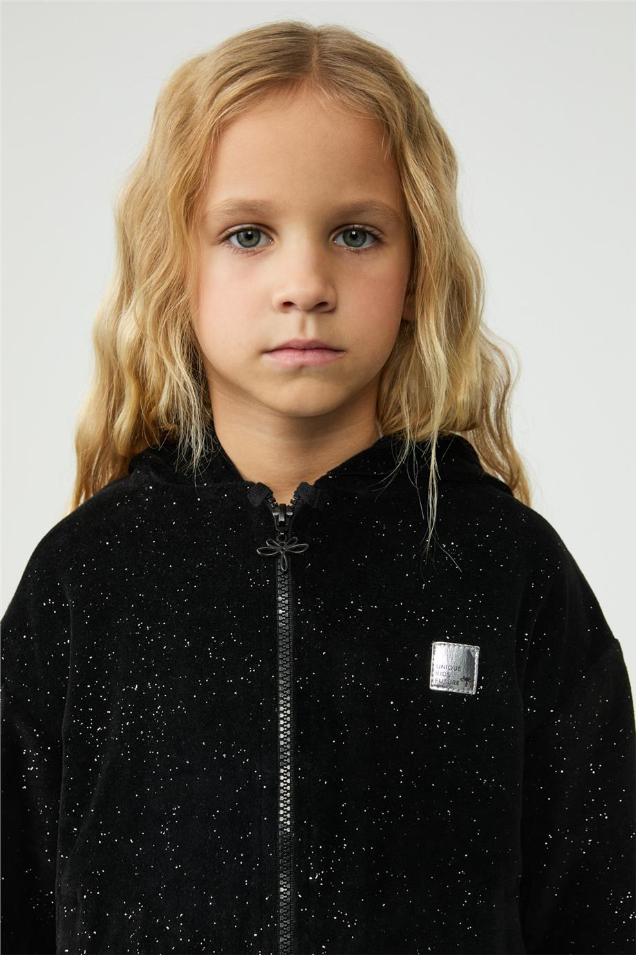 Tyess Kız Çocuk Siyah Eşofman ÜstüTyess Kız Çocuk Siyah Eşofman Üstü