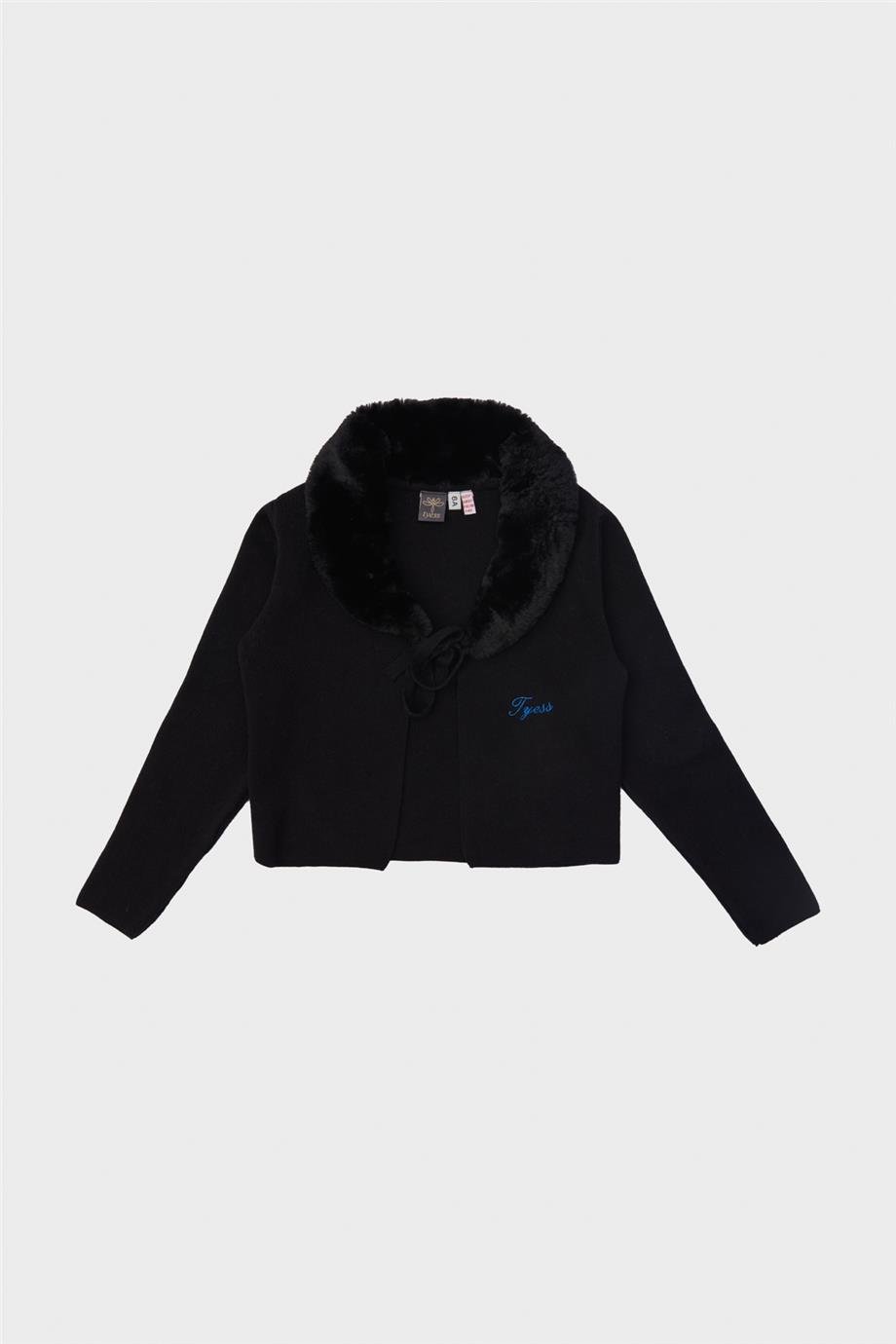 Tyess Kız Çocuk Siyah Hırka