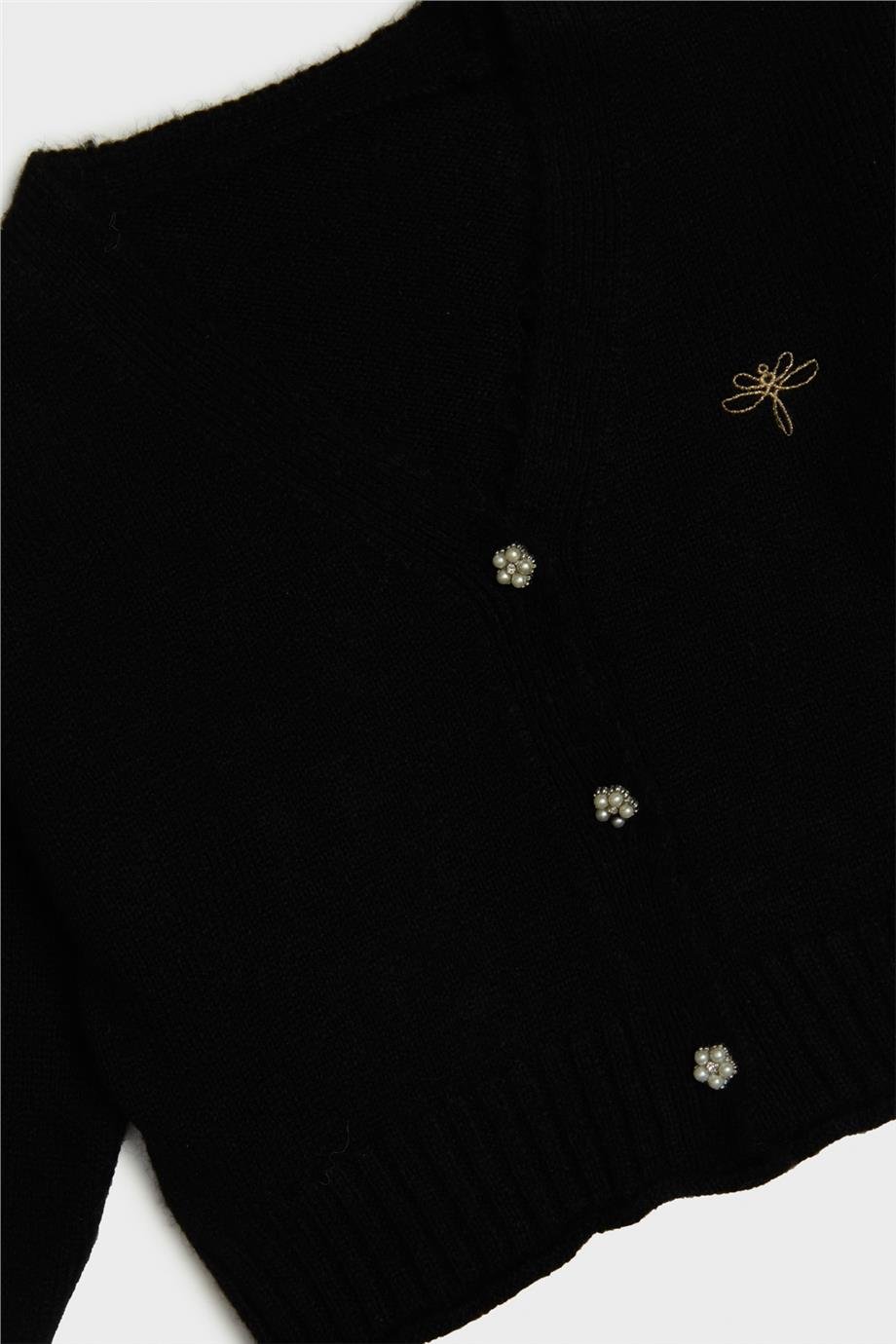 Tyess Kız Çocuk Siyah Hırka