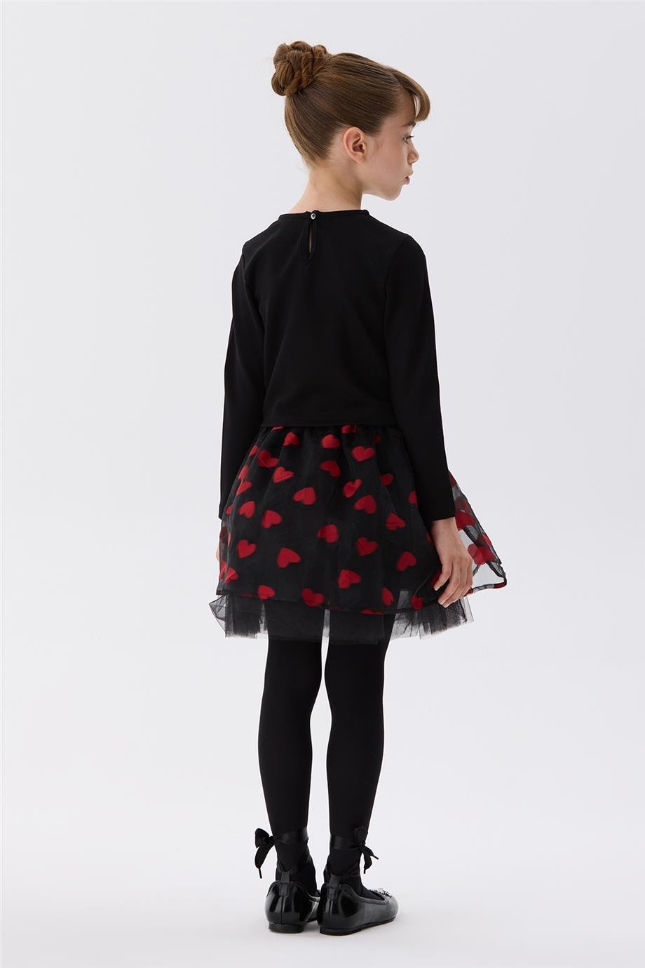 Tyess Kız Çocuk Siyah Kazak